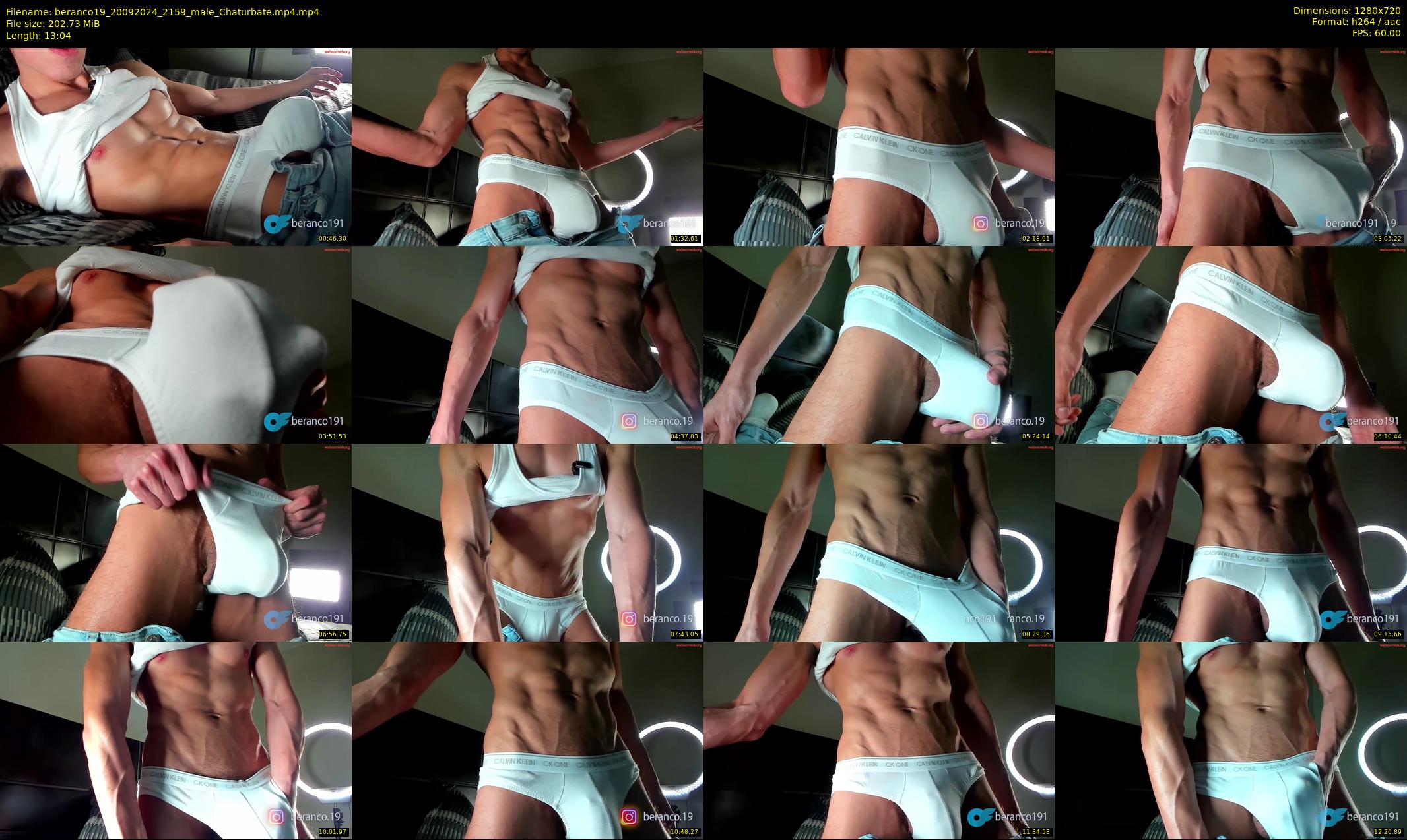 beranco19 — 14 minute Chaturbate male cam show recording, 720p, Sep 20, 2024