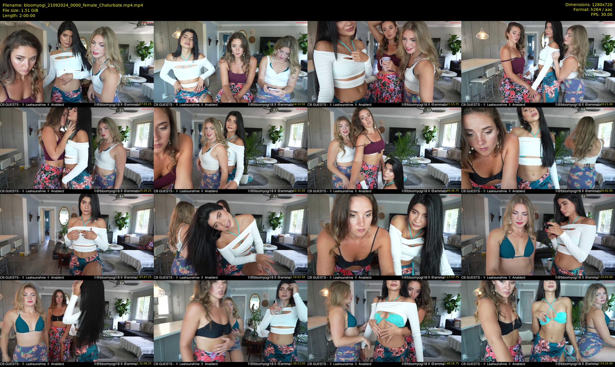 bloomyogi — 120 minute Chaturbate female cam show recording, 720p, Sep 21, 2024
