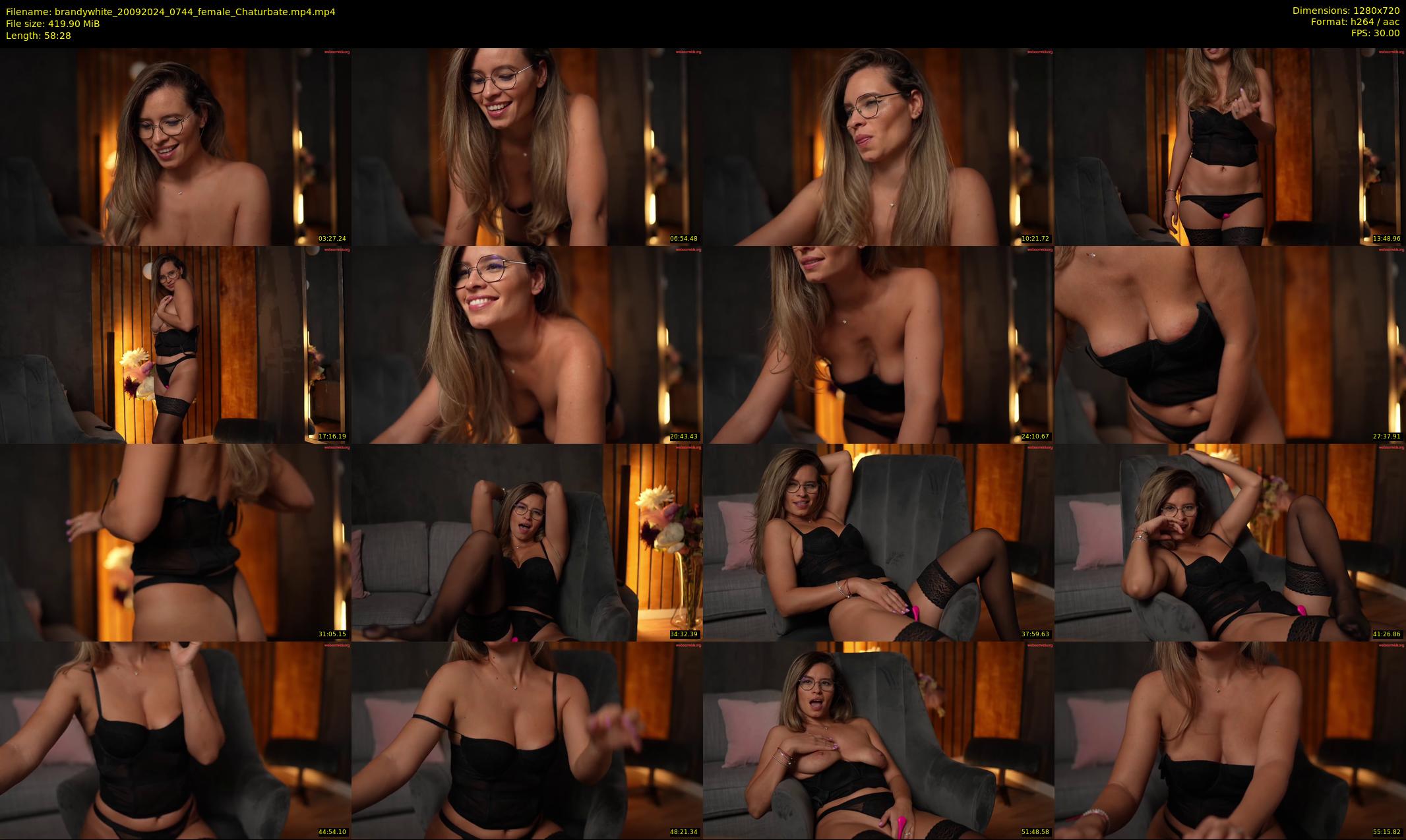 brandywhite — 59 minute Chaturbate female cam show recording, 720p, Sep 20, 2024