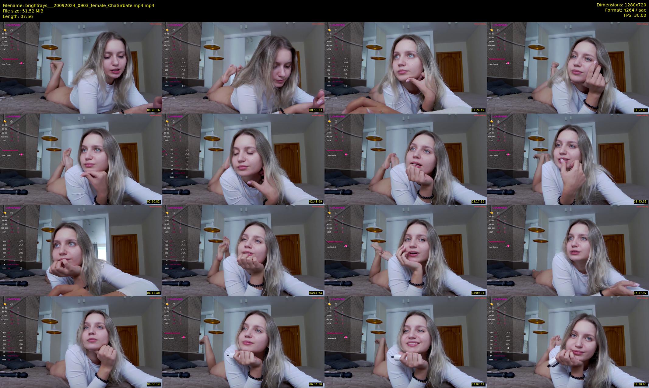 brightrays__ — 8 minute Chaturbate female cam show recording, 720p, Sep 20, 2024