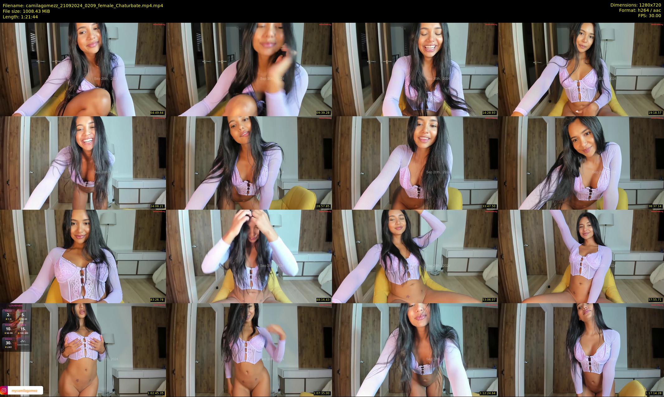 camilagomezz — 82 minute Chaturbate female cam show recording, 720p, Sep 21, 2024
