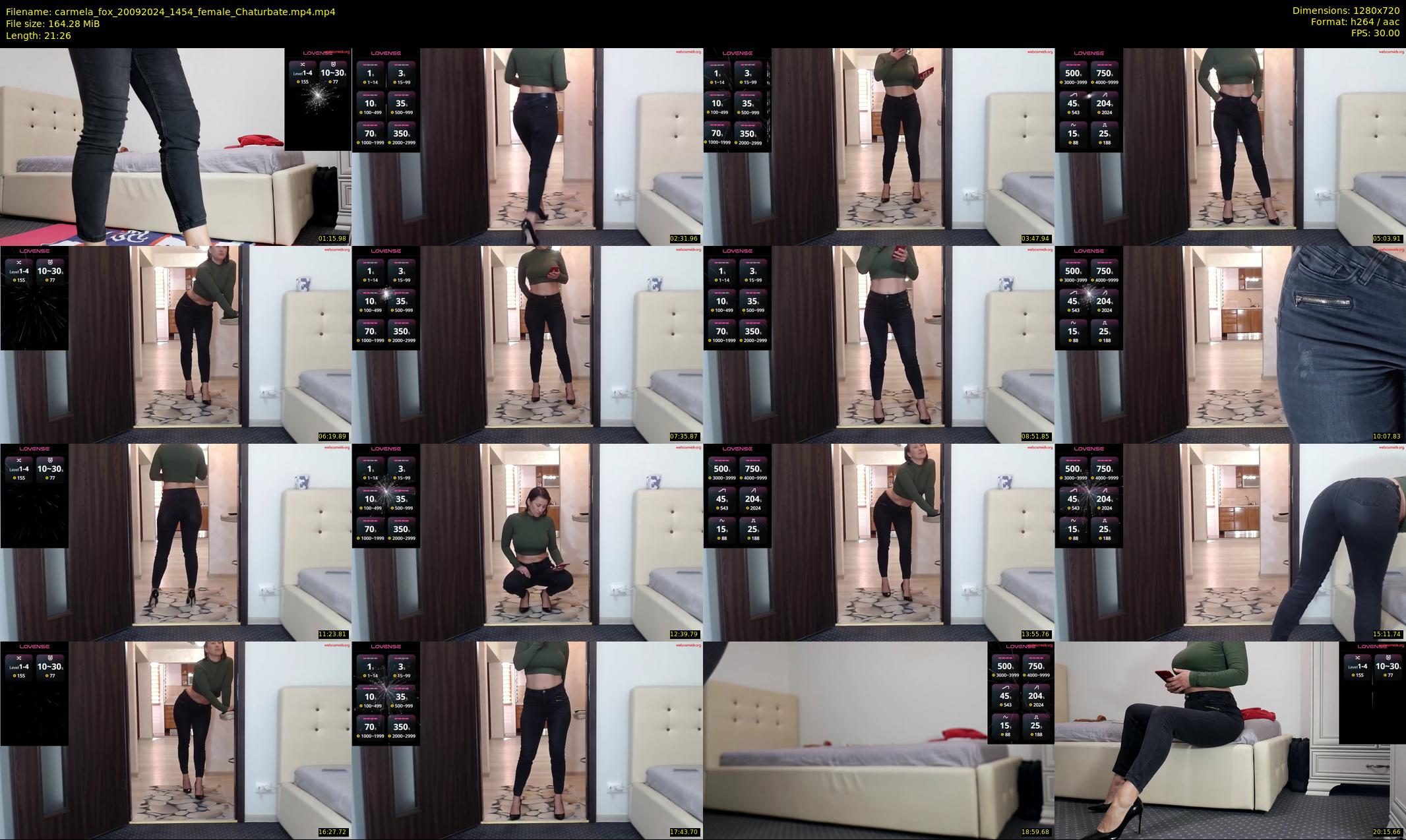 carmela_fox — 22 minute Chaturbate female cam show recording, 720p, Sep 20, 2024