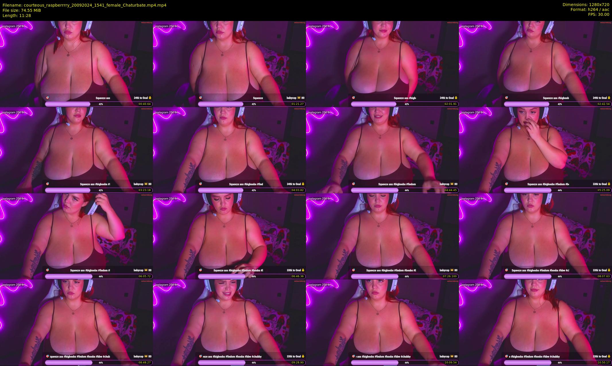 courteous_raspberrrry — 12 minute Chaturbate female cam show recording, 720p, Sep 20, 2024