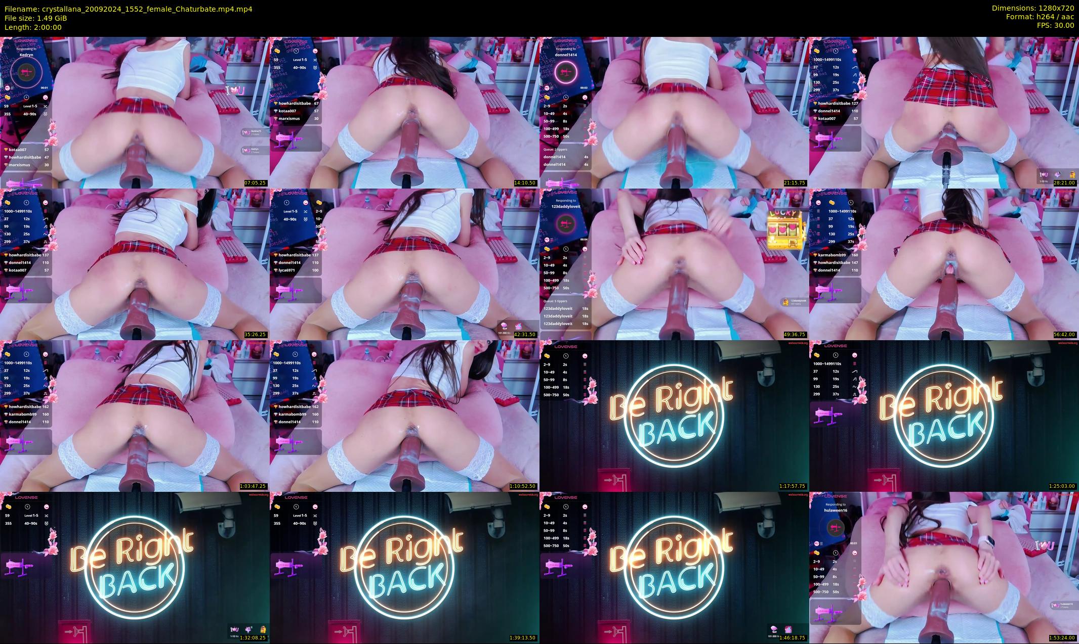 crystallana — 120 minute Chaturbate female cam show recording, 720p, Sep 20, 2024