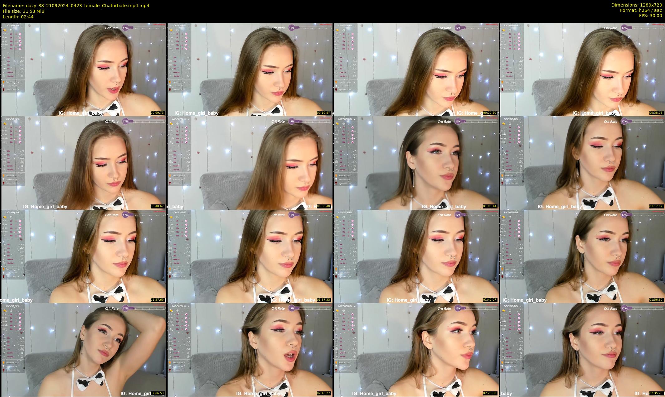 dazy_88 — 3 minute Chaturbate female cam show recording, 720p, Sep 21, 2024