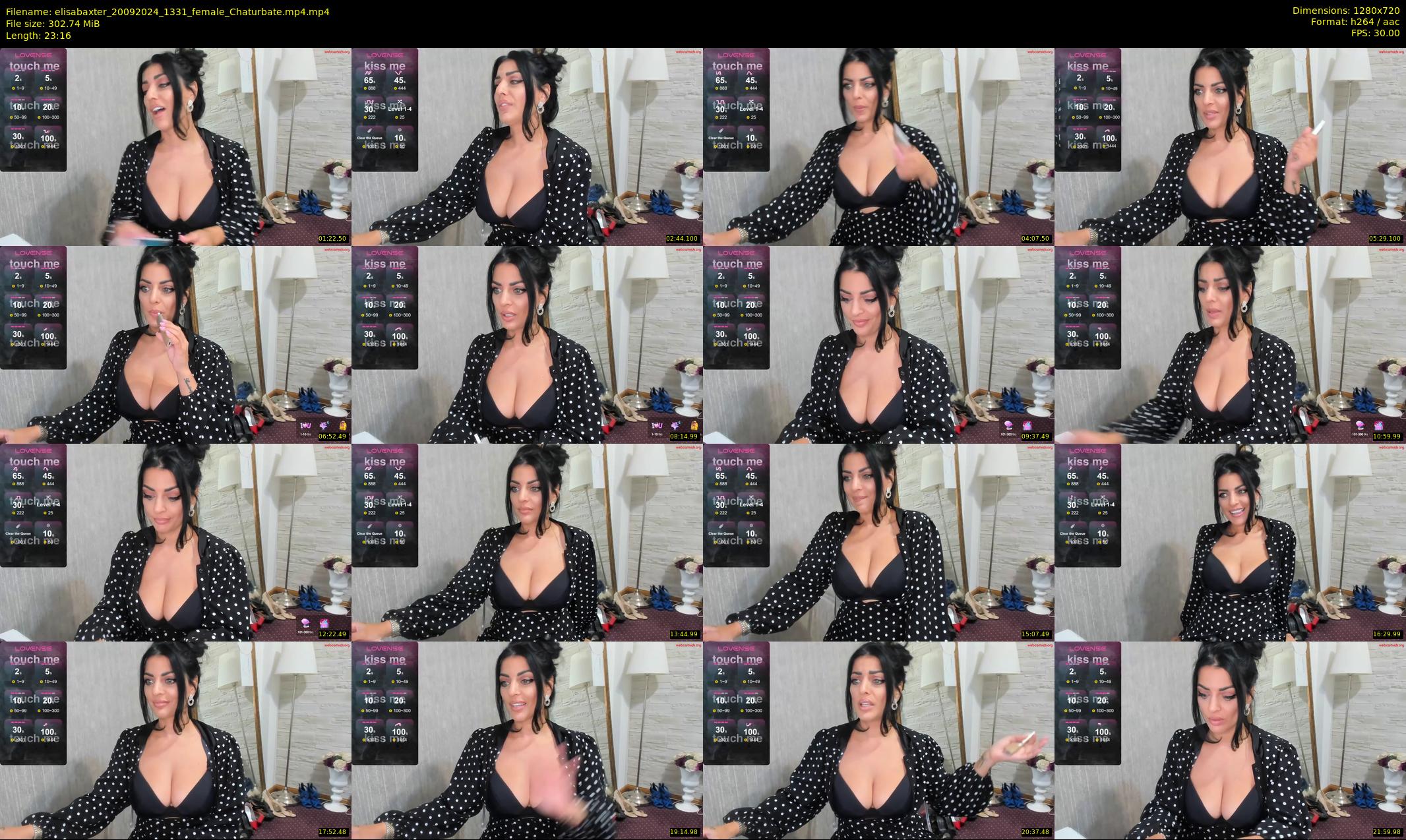 elisabaxter — 24 minute Chaturbate female cam show recording, 720p, Sep 20, 2024