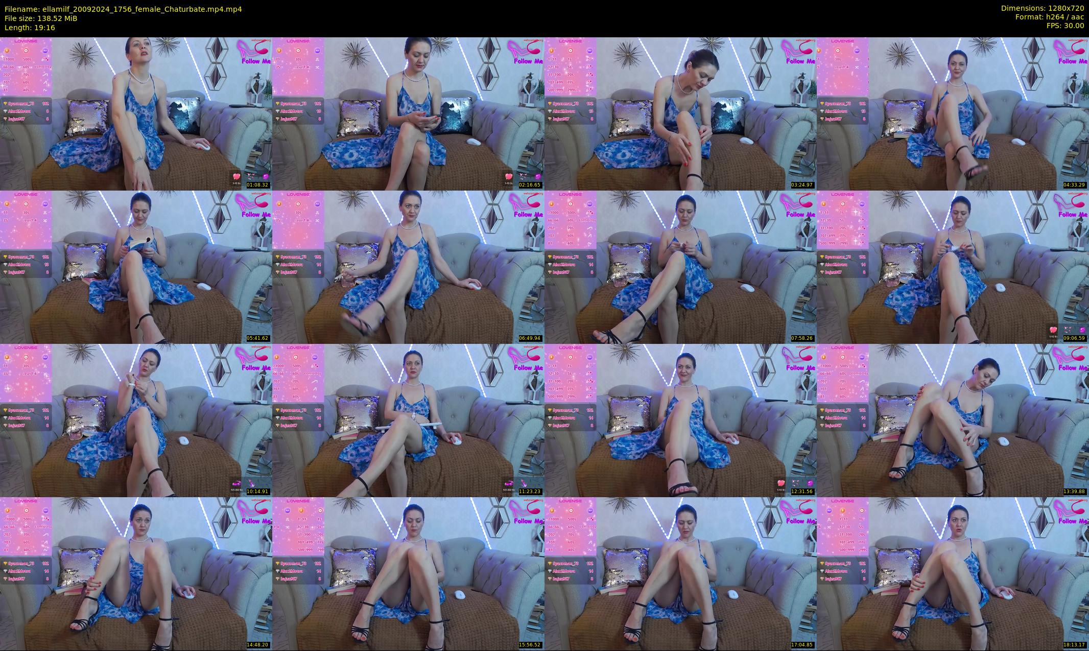 ellamilf — 20 minute Chaturbate female cam show recording, 720p, Sep 20, 2024