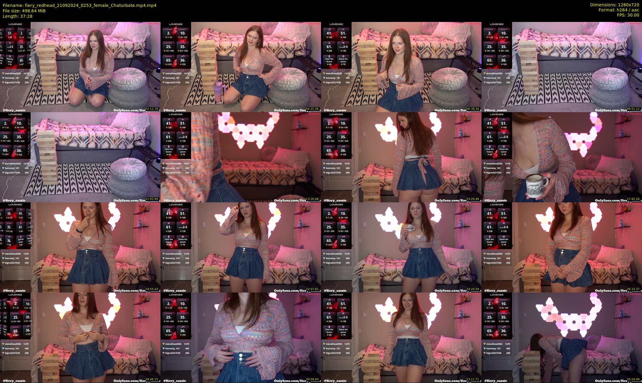 fiery_redhead — 38 minute Chaturbate female cam show recording, 720p, Sep 21, 2024