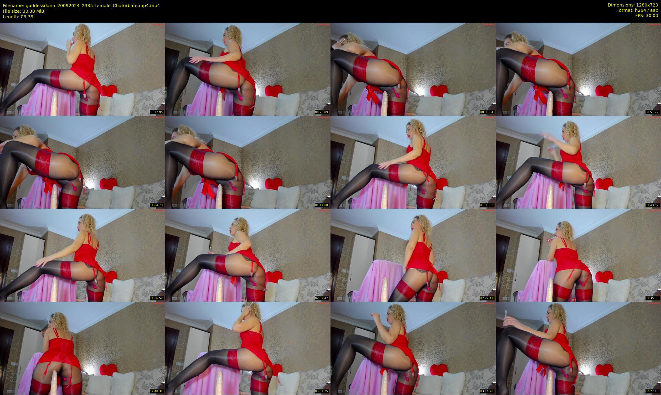 goddessdana — 4 minute Chaturbate female cam show recording, 720p, Sep 20, 2024