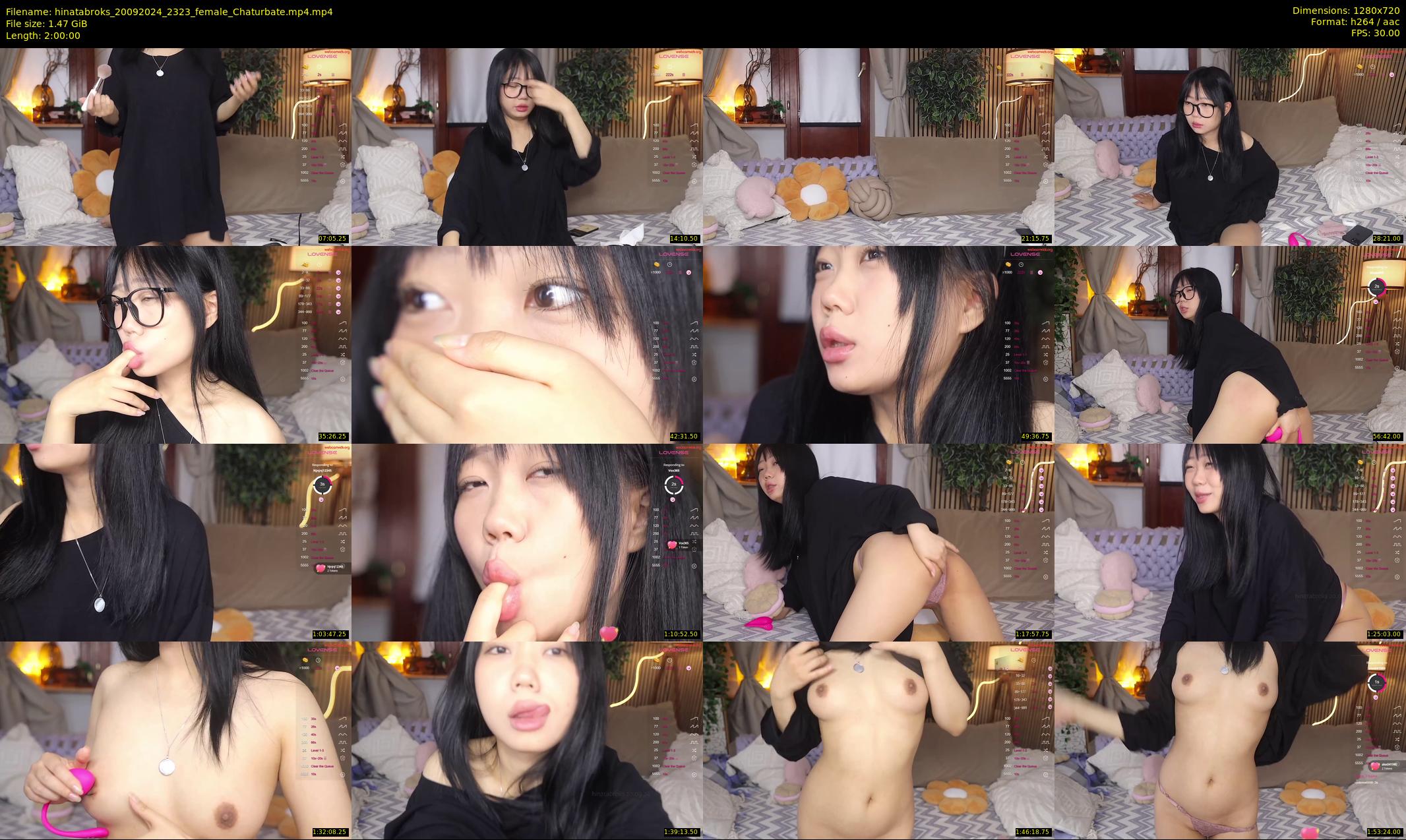 hinatabroks — 120 minute Chaturbate female cam show recording, 720p, Sep 20, 2024