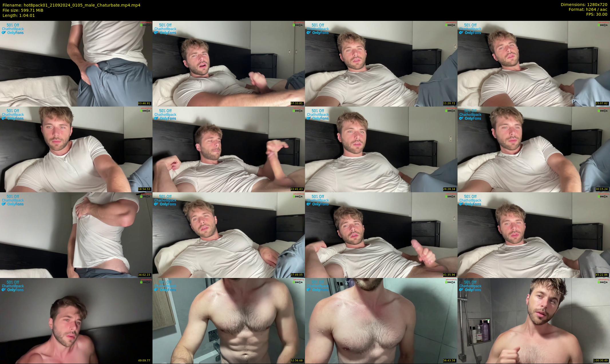 hot8pack01 — 65 minute Chaturbate male cam show recording, 720p, Sep 21, 2024