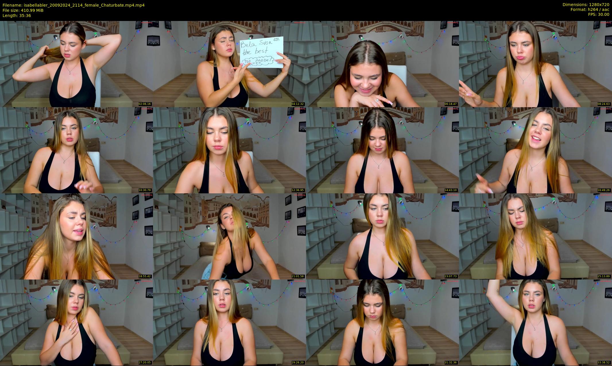 isabellabler — 36 minute Chaturbate female cam show recording, 720p, Sep 20, 2024