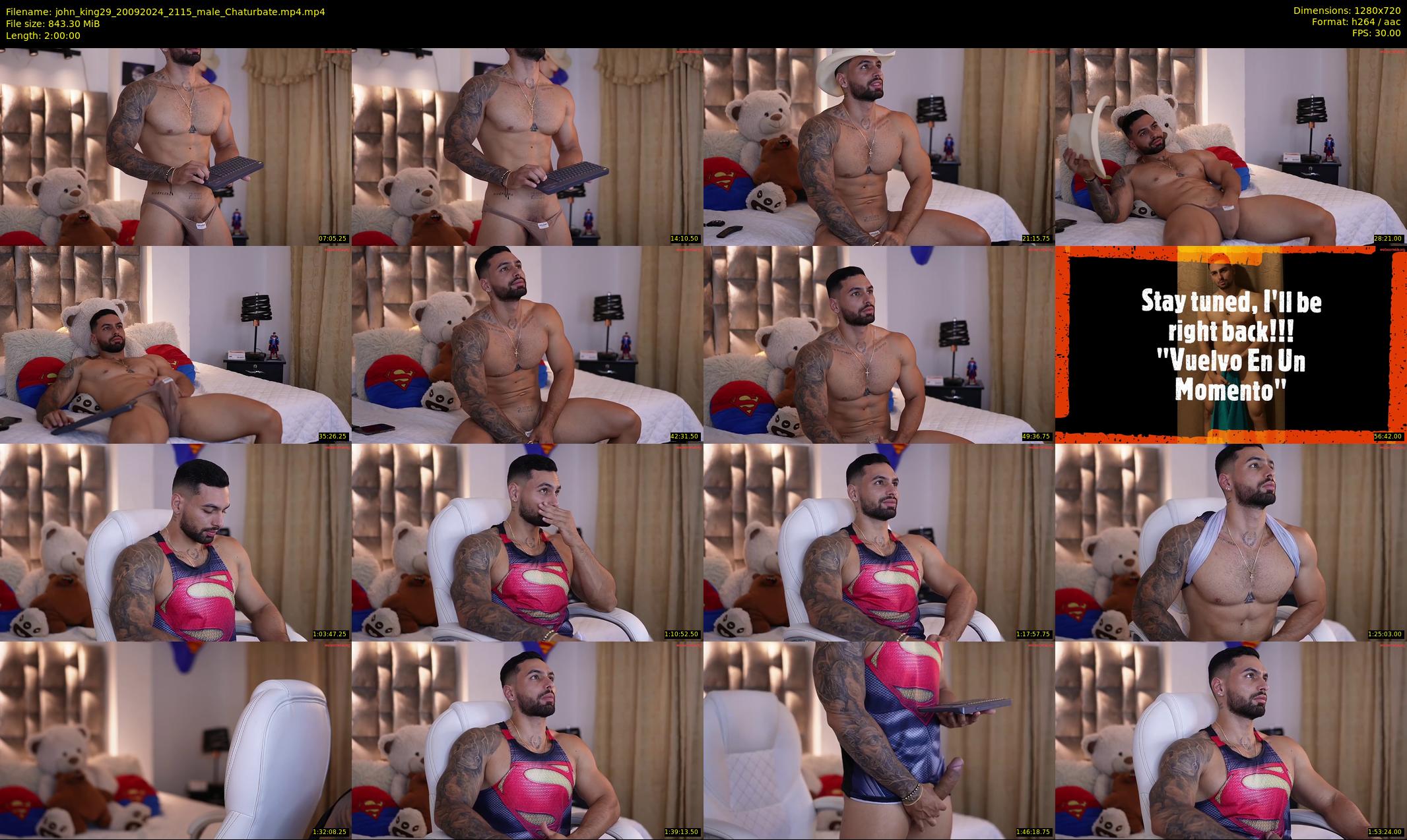 john_king29 — 120 minute Chaturbate male cam show recording, 720p, Sep 20, 2024