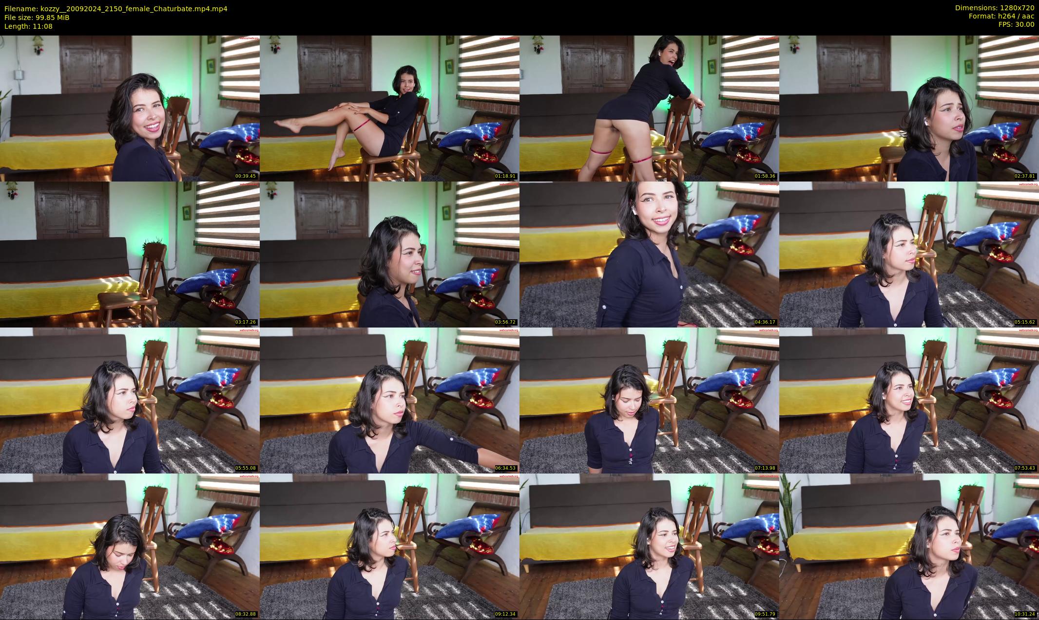 kozzy_ — 12 minute Chaturbate female cam show recording, 720p, Sep 20, 2024