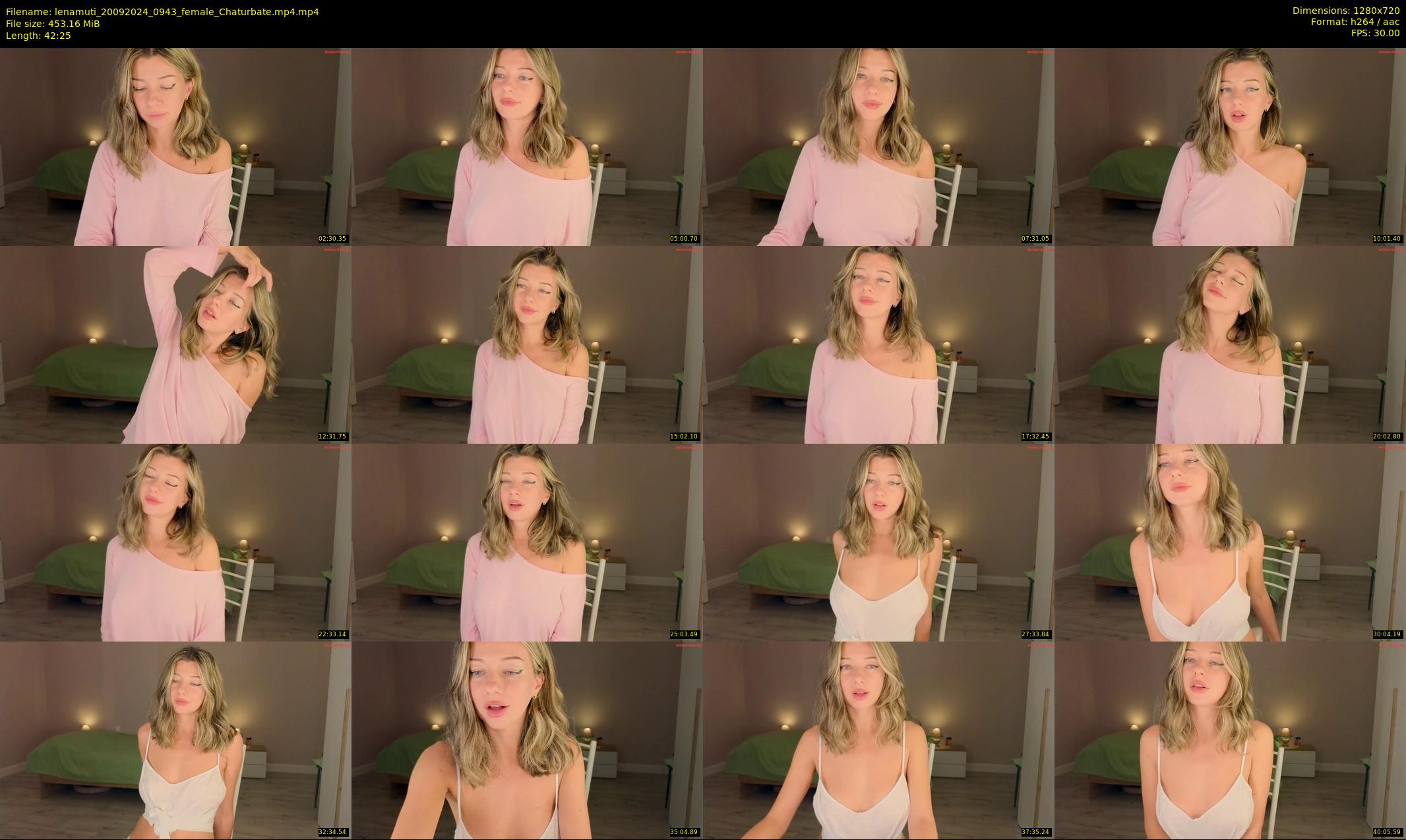lenamuti — 43 minute Chaturbate female cam show recording, 720p, Sep 20, 2024