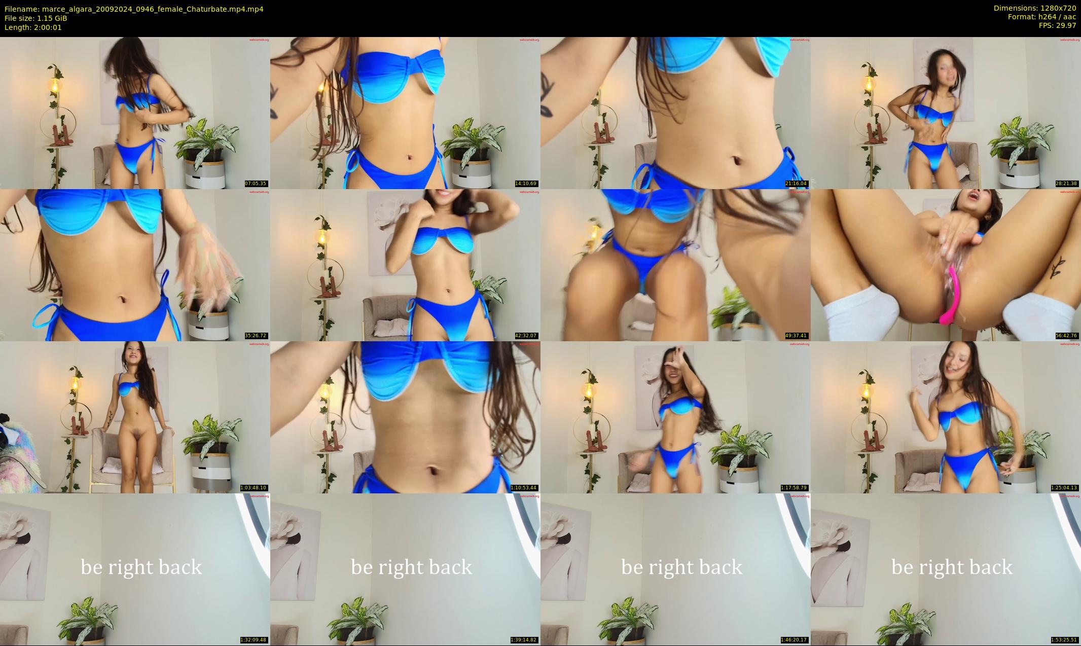 marce_algara — 121 minute Chaturbate female cam show recording, 720p, Sep 20, 2024