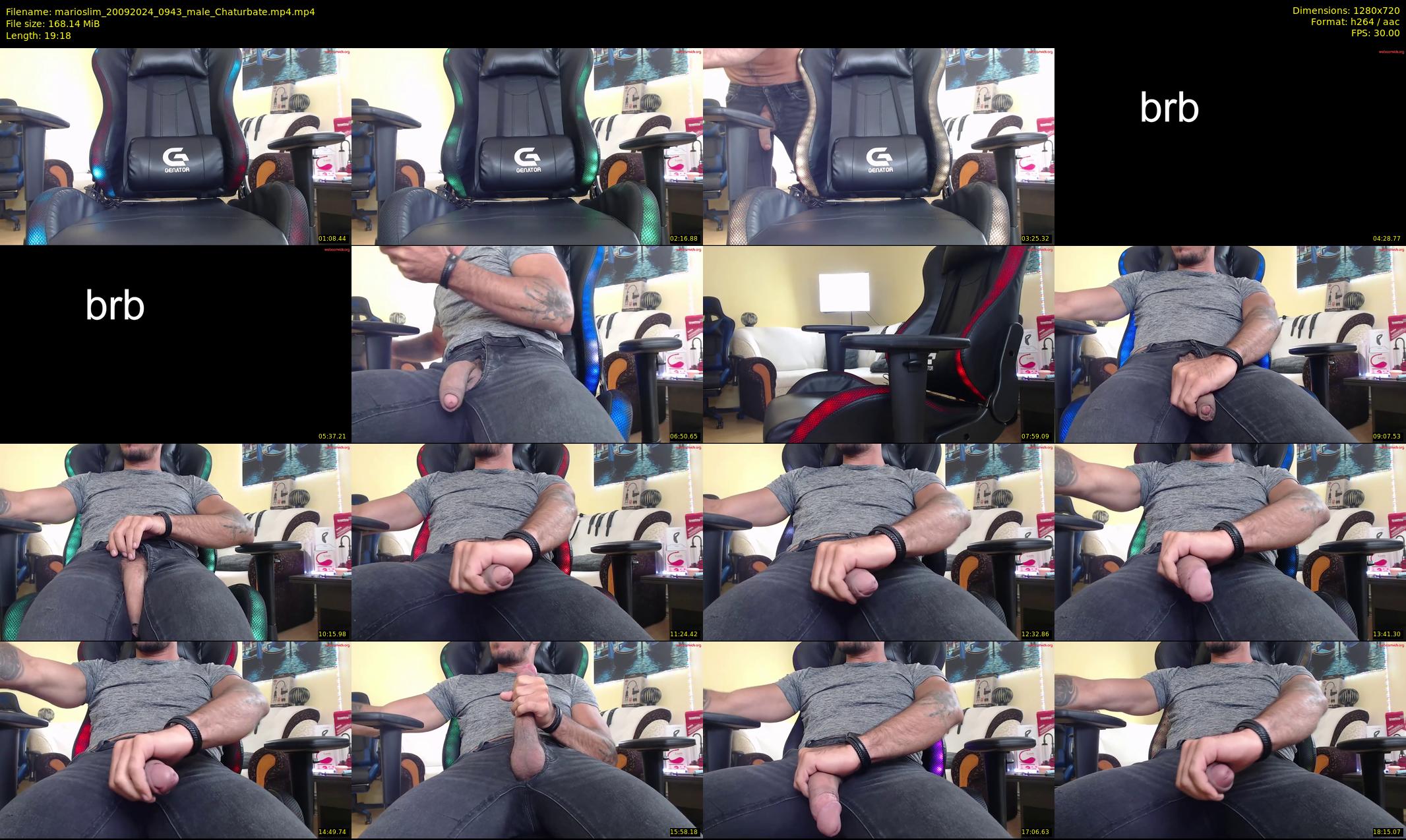 marioslim — 20 minute Chaturbate male cam show recording, 720p, Sep 20, 2024