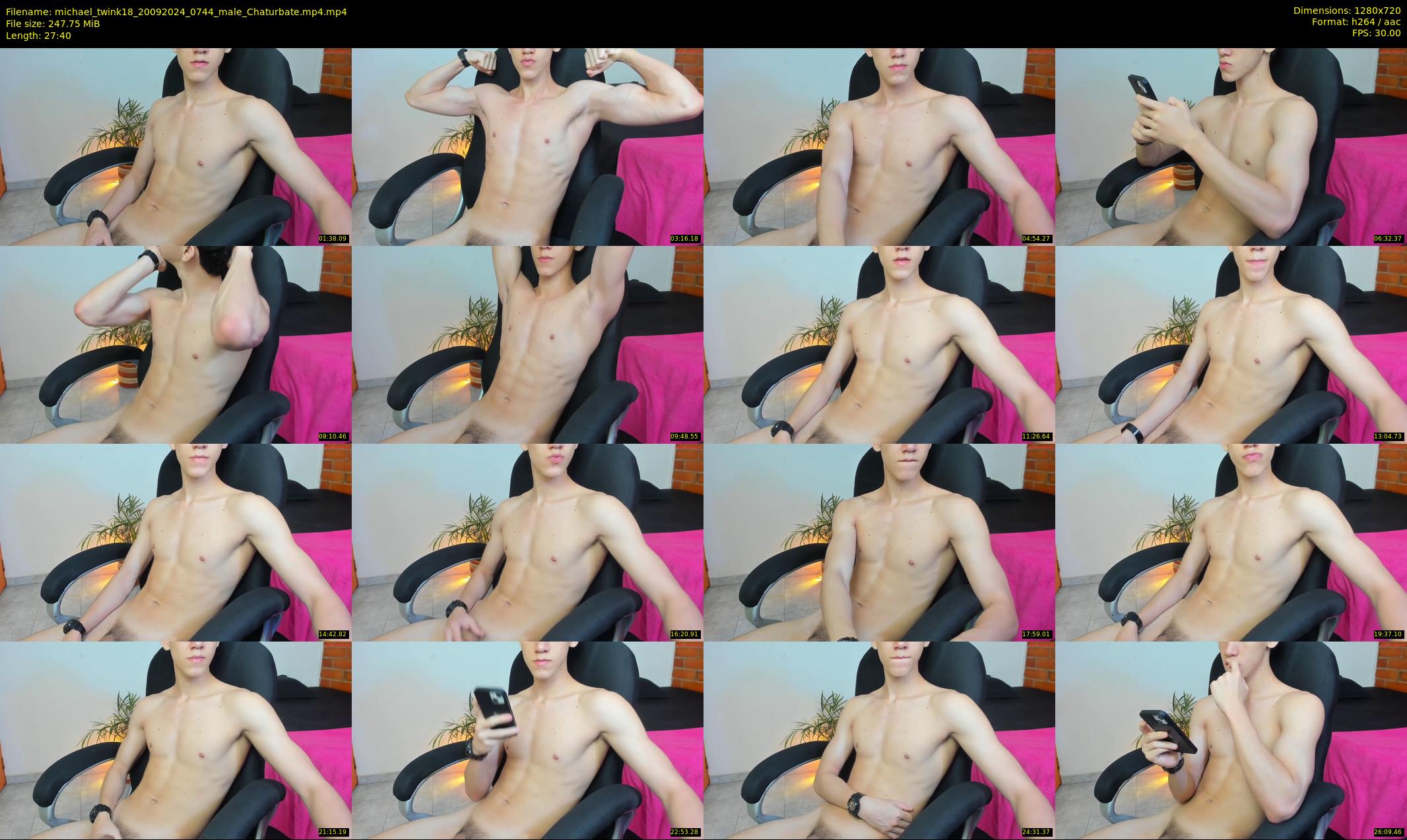 michael_twink18 — 28 minute Chaturbate male cam show recording, 720p, Sep 20, 2024