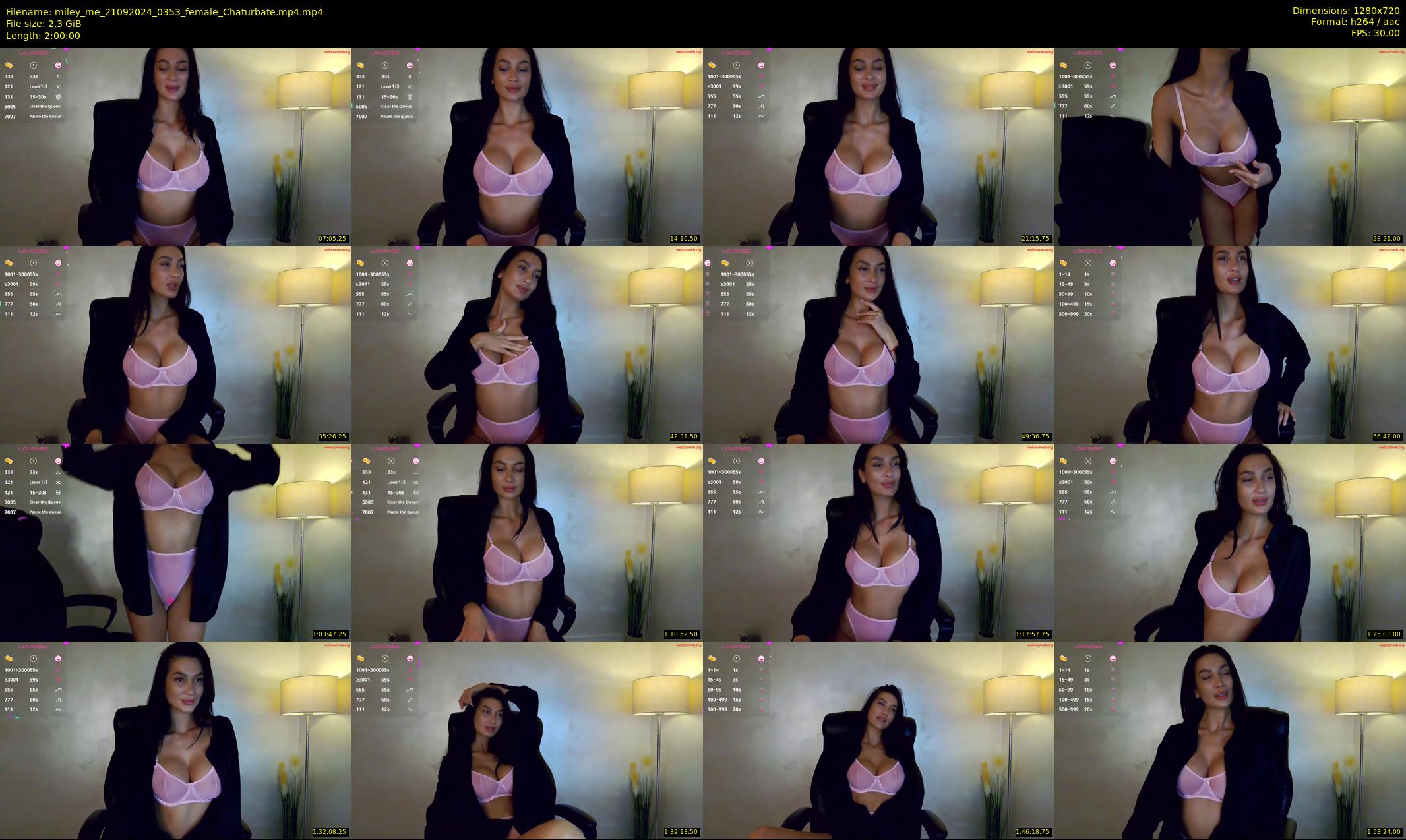 miley_me — 120 minute Chaturbate female cam show recording, 720p, Sep 21, 2024