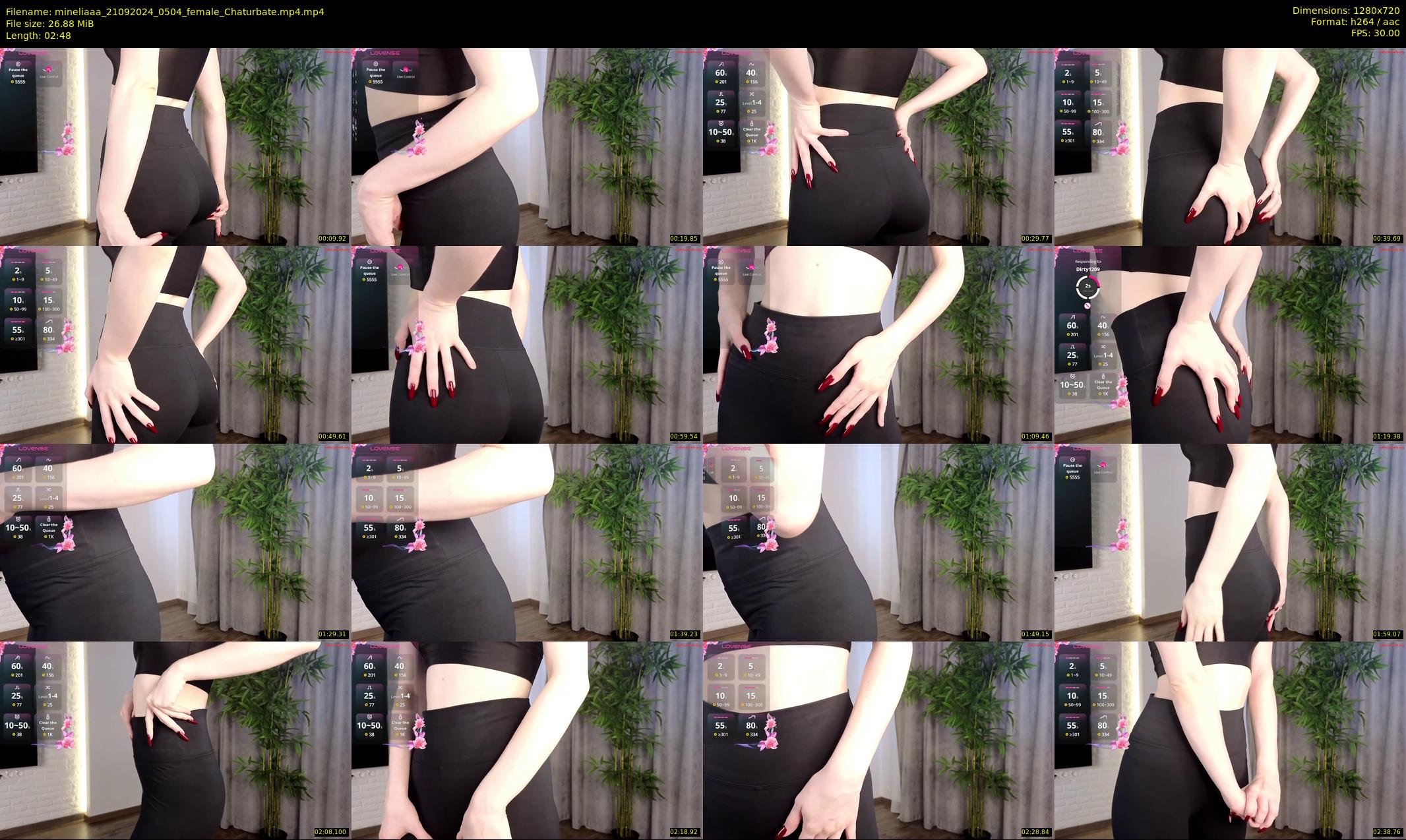 mineliaaa — 3 minute Chaturbate female cam show recording, 720p, Sep 21, 2024
