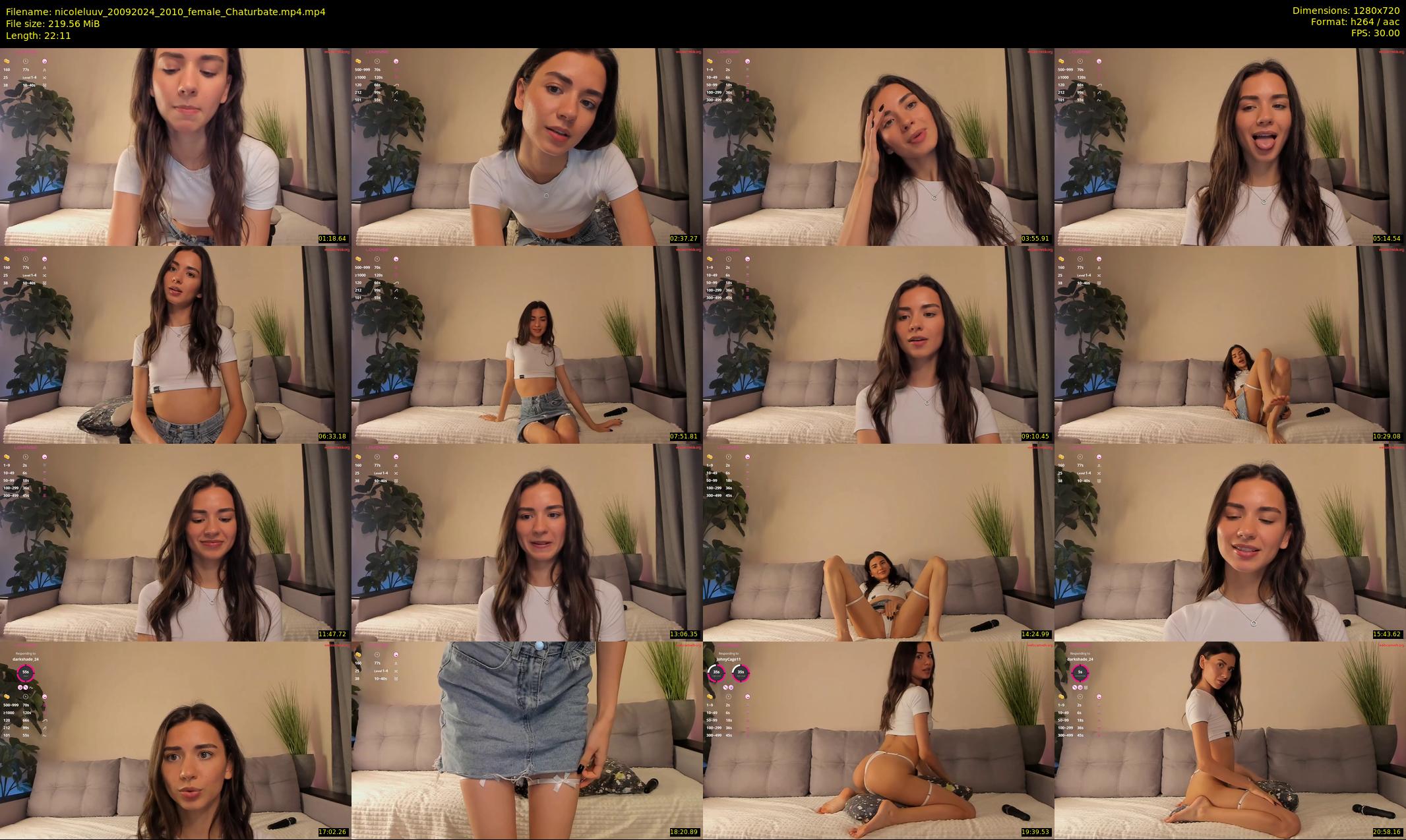 nicoleluuv — 23 minute Chaturbate female cam show recording, 720p, Sep 20, 2024