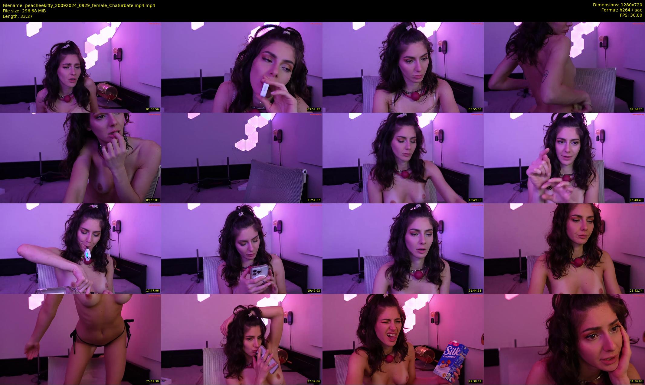 peacheekitty — 34 minute Chaturbate female cam show recording, 720p, Sep 20, 2024