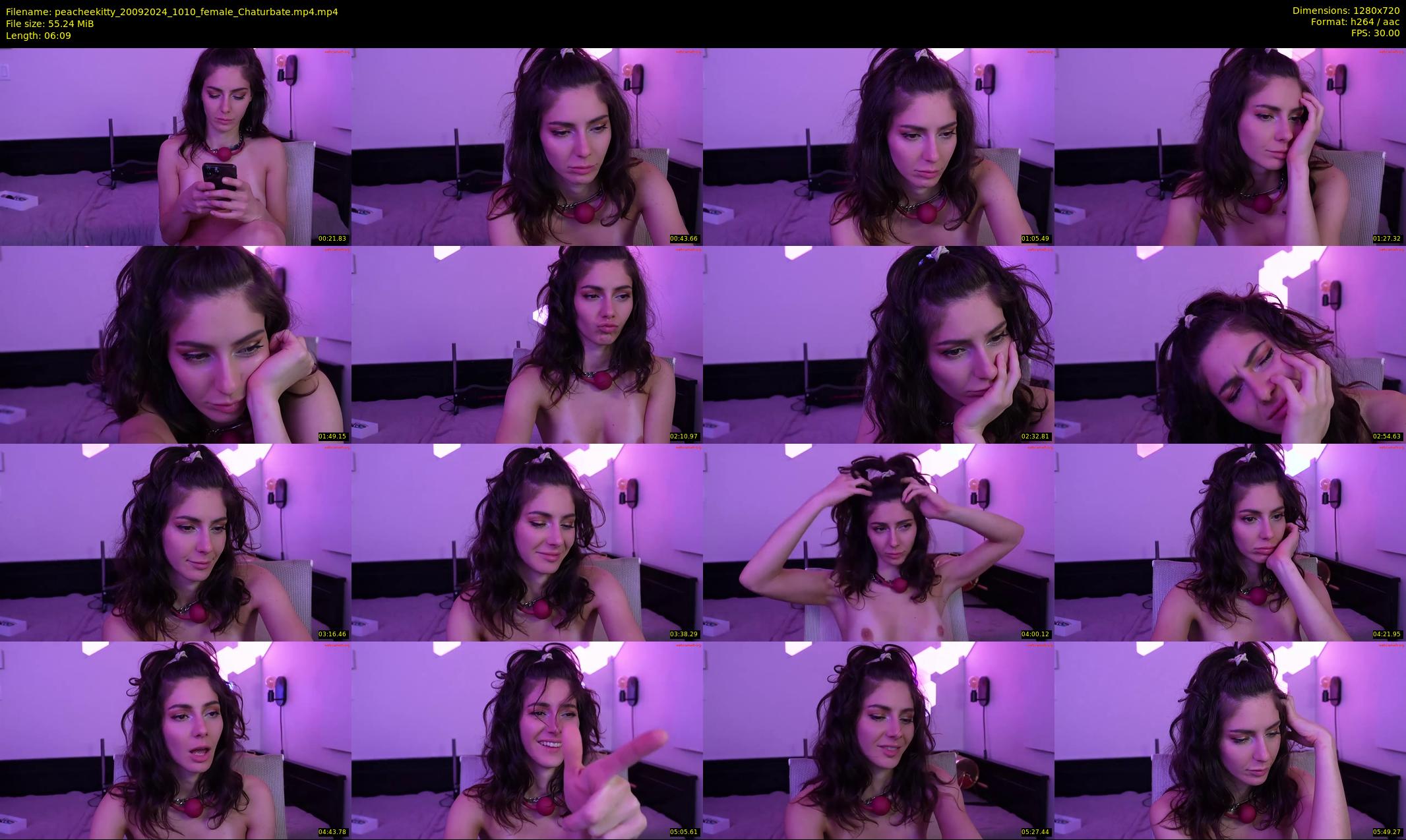 peacheekitty — 7 minute Chaturbate female cam show recording, 720p, Sep 20, 2024
