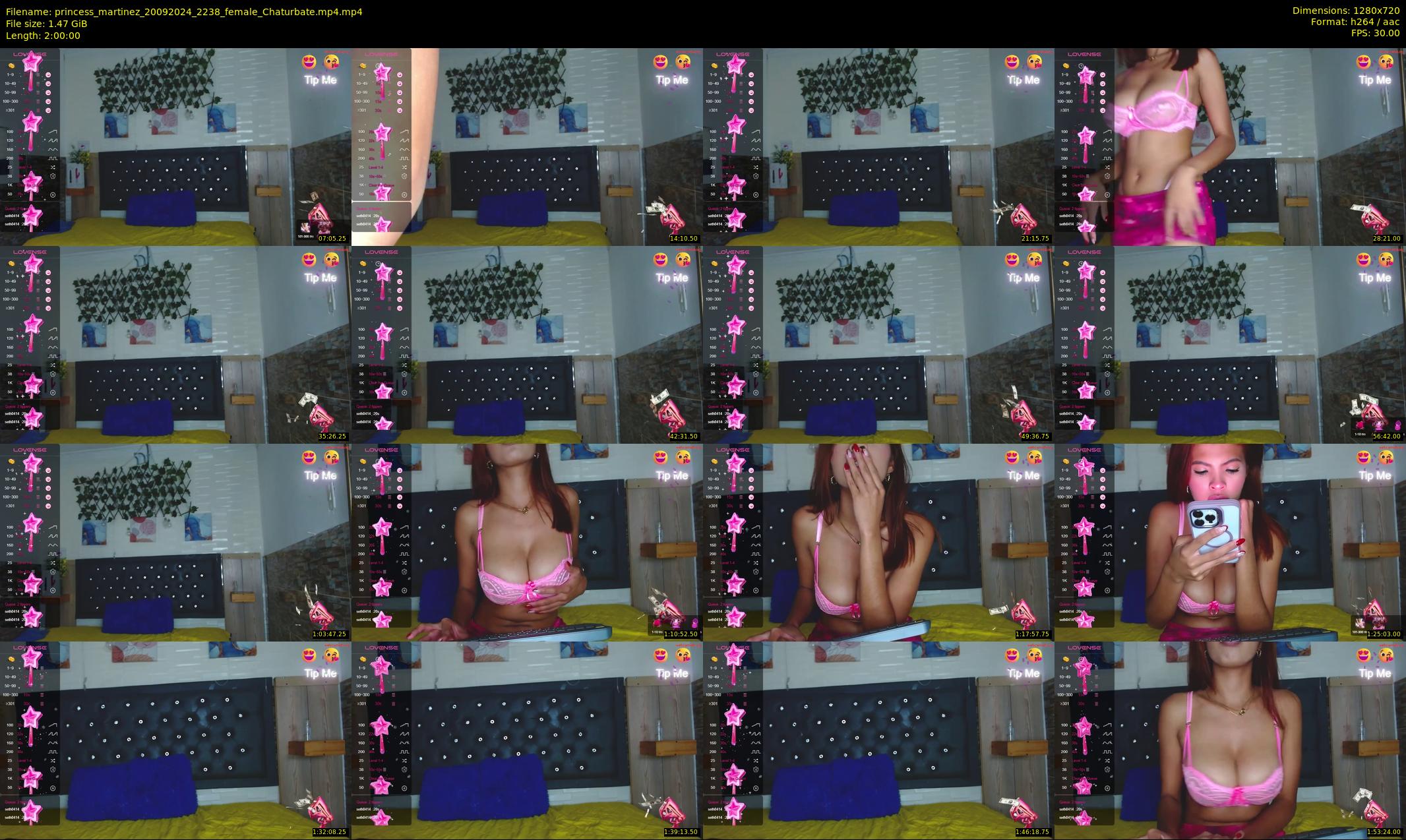 princess_martinez — 120 minute Chaturbate female cam show recording, 720p, Sep 20, 2024
