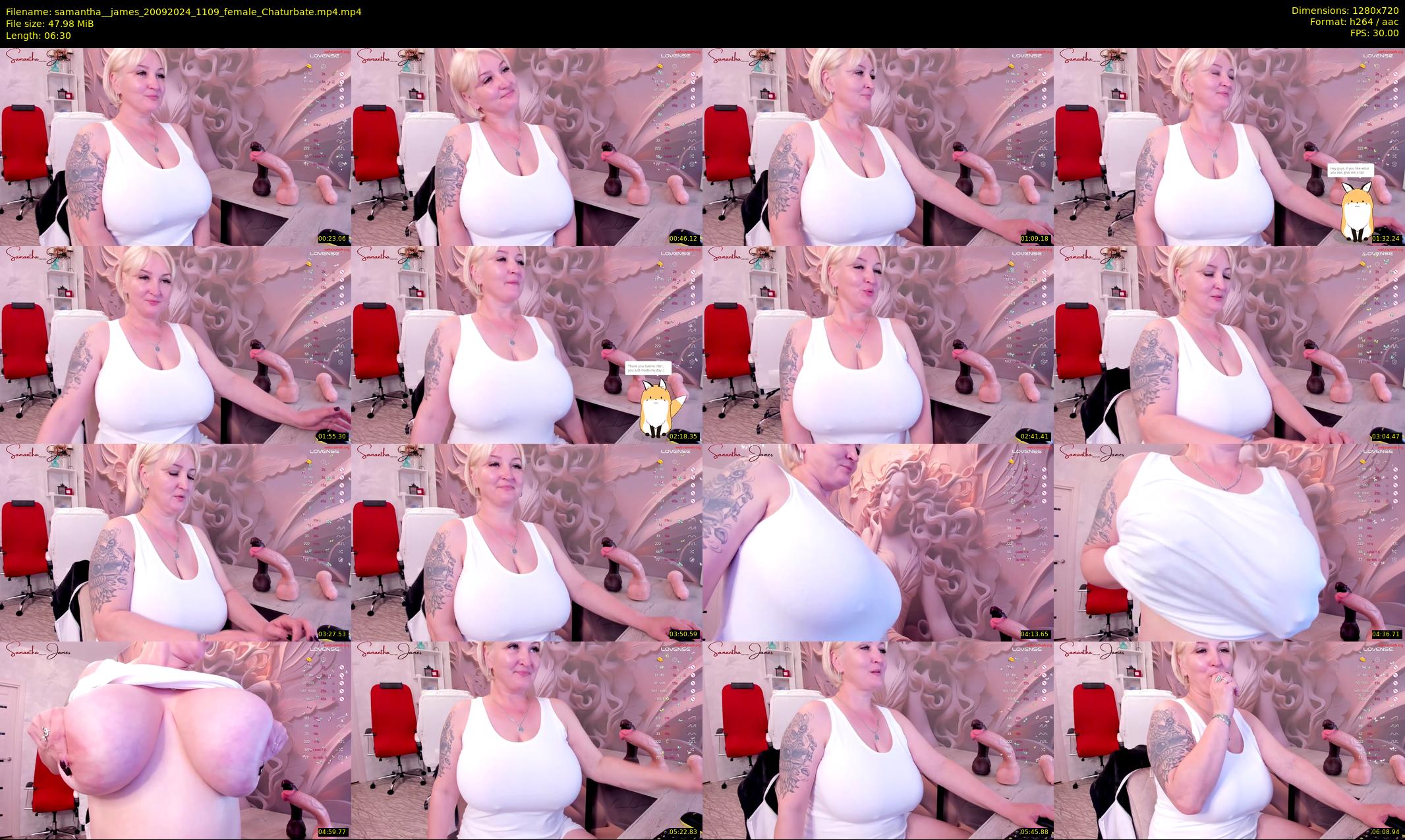 samantha__james — 7 minute Chaturbate female cam show recording, 720p, Sep 20, 2024