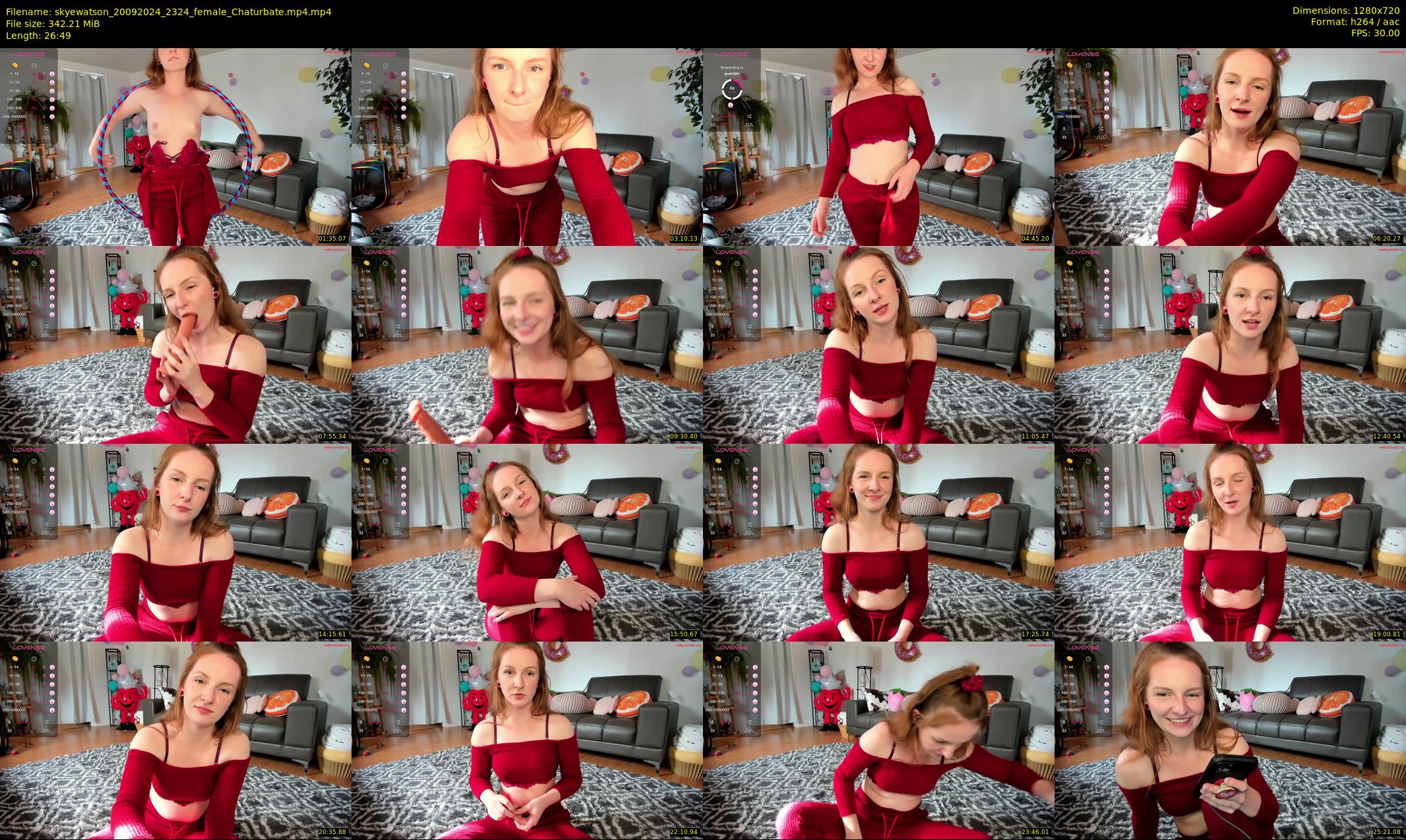 skyewatson — 27 minute Chaturbate female cam show recording, 720p, Sep 20, 2024