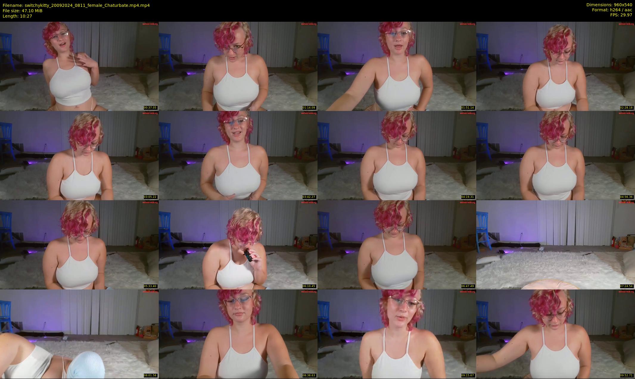 switchykitty — 11 minute Chaturbate female cam show recording, 480p, Sep 20, 2024