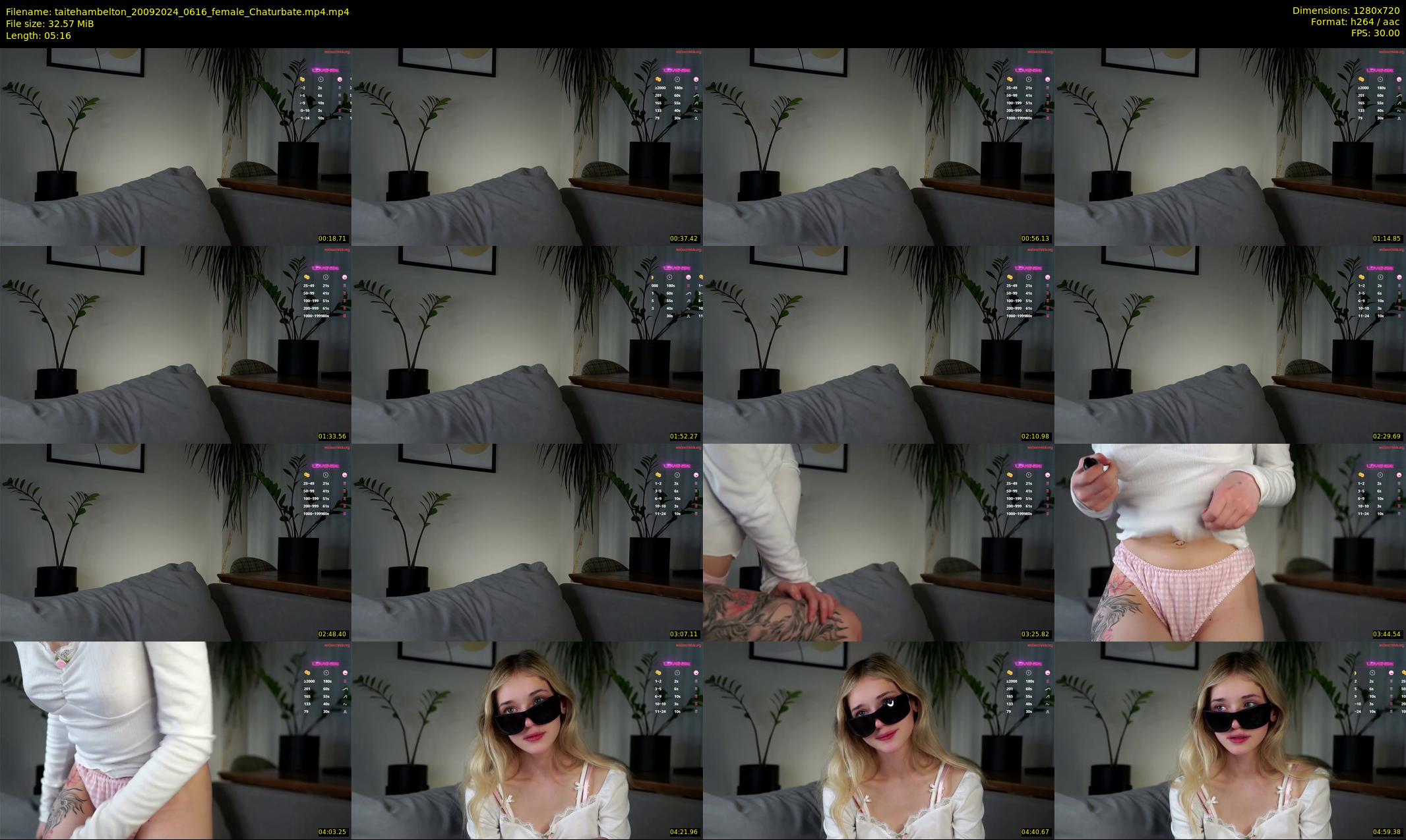 taitehambelton — 6 minute Chaturbate female cam show recording, 720p, Sep 20, 2024