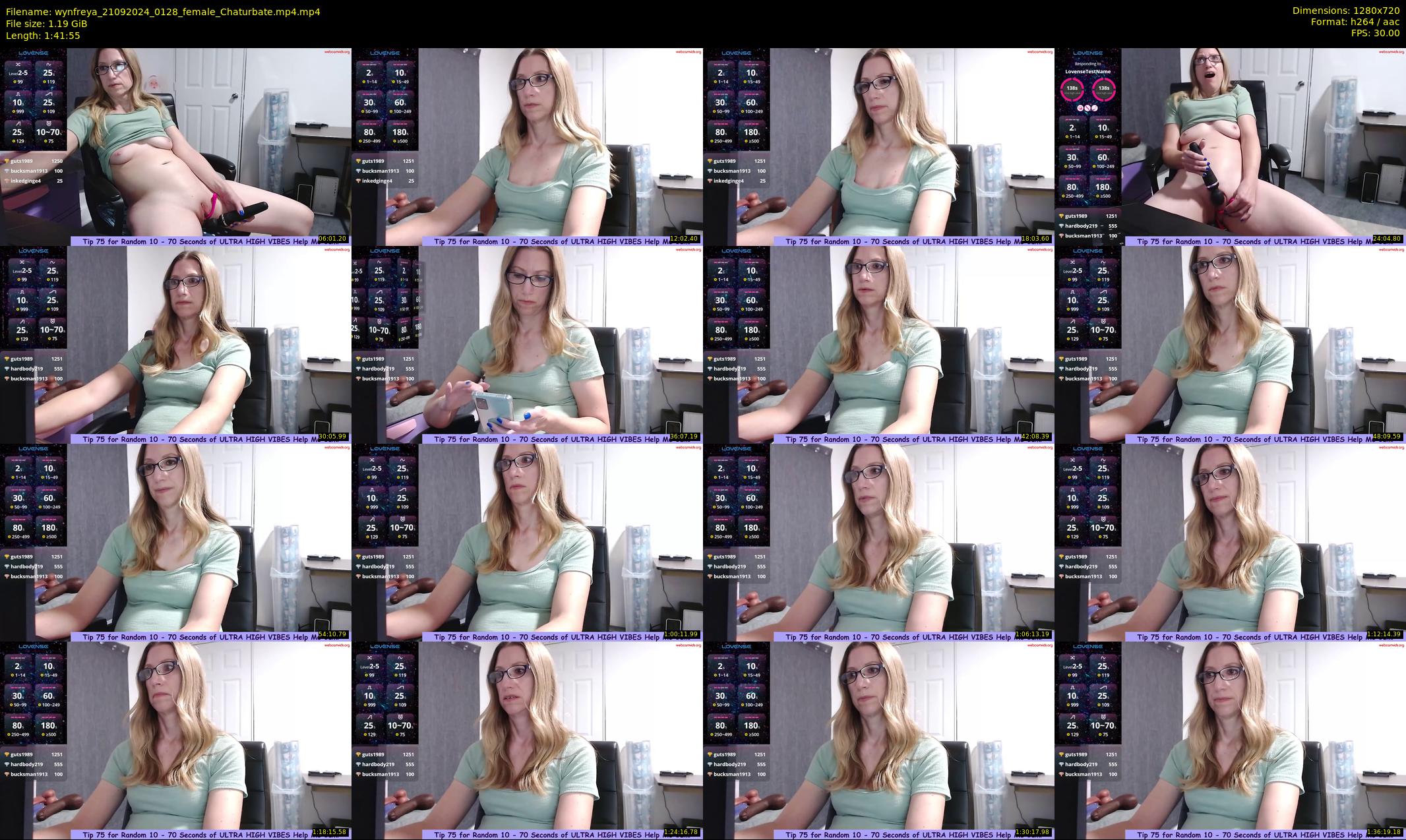 wynfreya — 102 minute Chaturbate female cam show recording, 720p, Sep 21, 2024