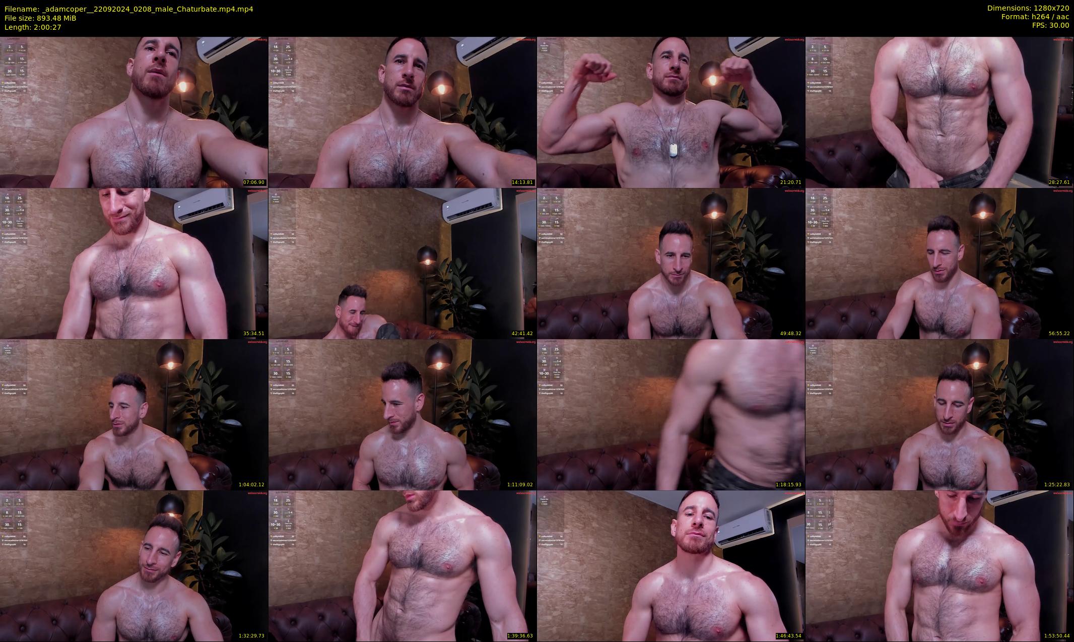 _adamcoper_ — 121 minute Chaturbate male cam show recording, 720p, Sep 22, 2024