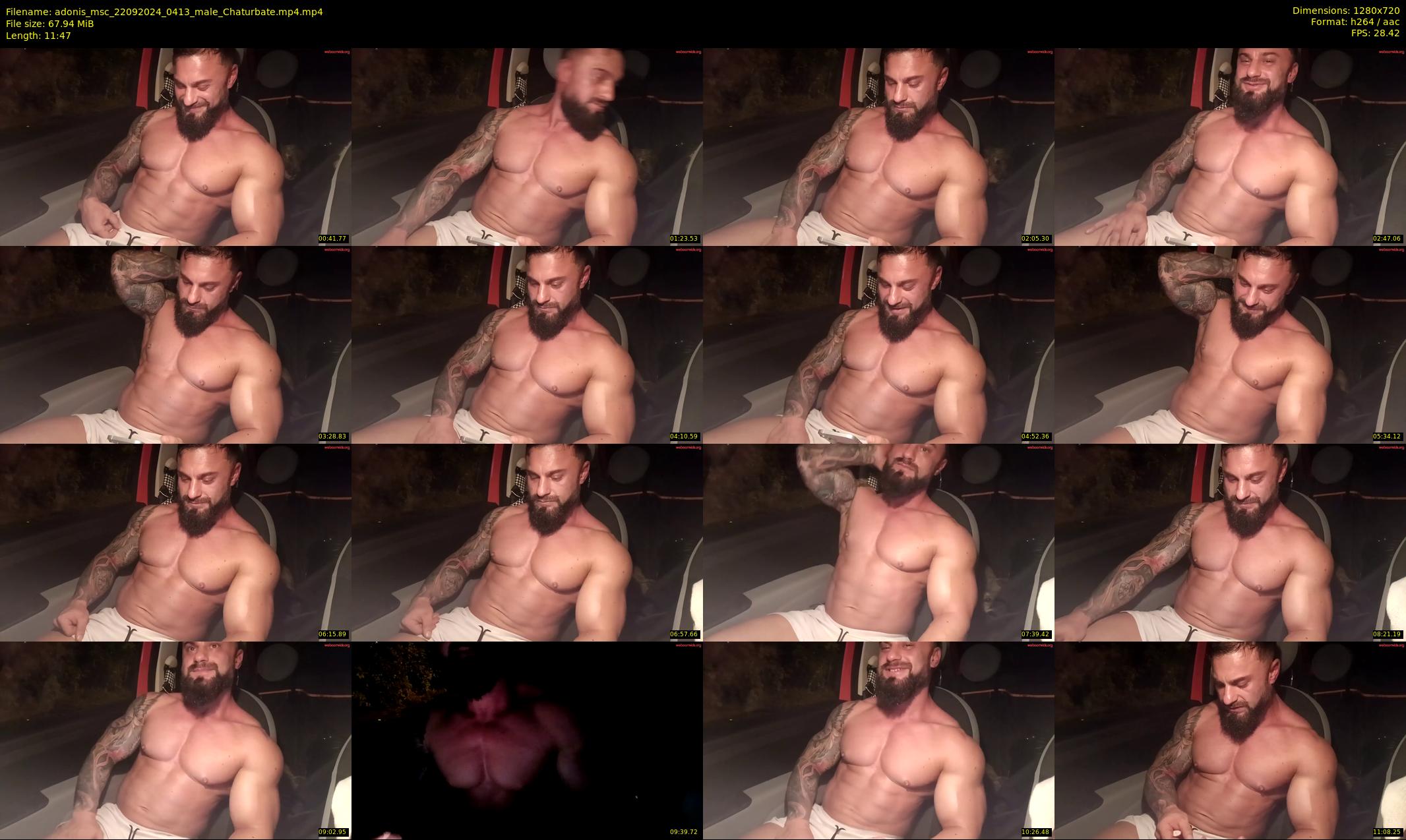 adonis_msc — 12 minute Chaturbate male cam show recording, 720p, Sep 22, 2024