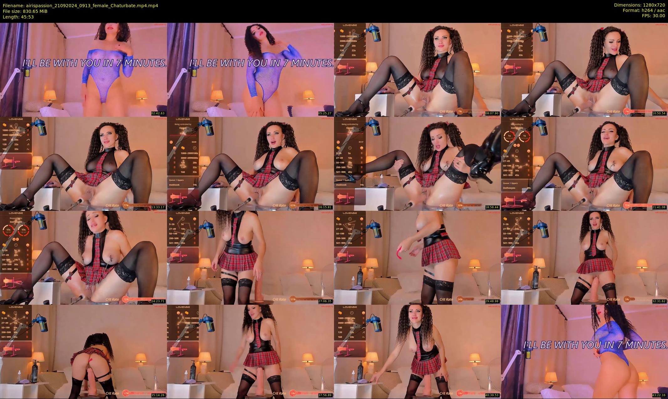 airispassion — 46 minute Chaturbate female cam show recording, 720p, Sep 21, 2024