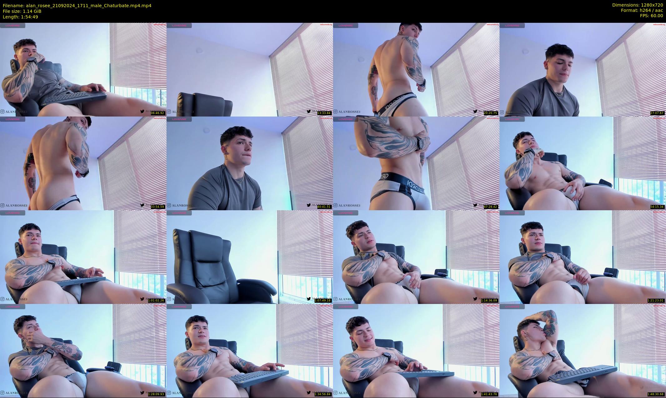 alan_rosee — 115 minute Chaturbate male cam show recording, 720p, Sep 21, 2024
