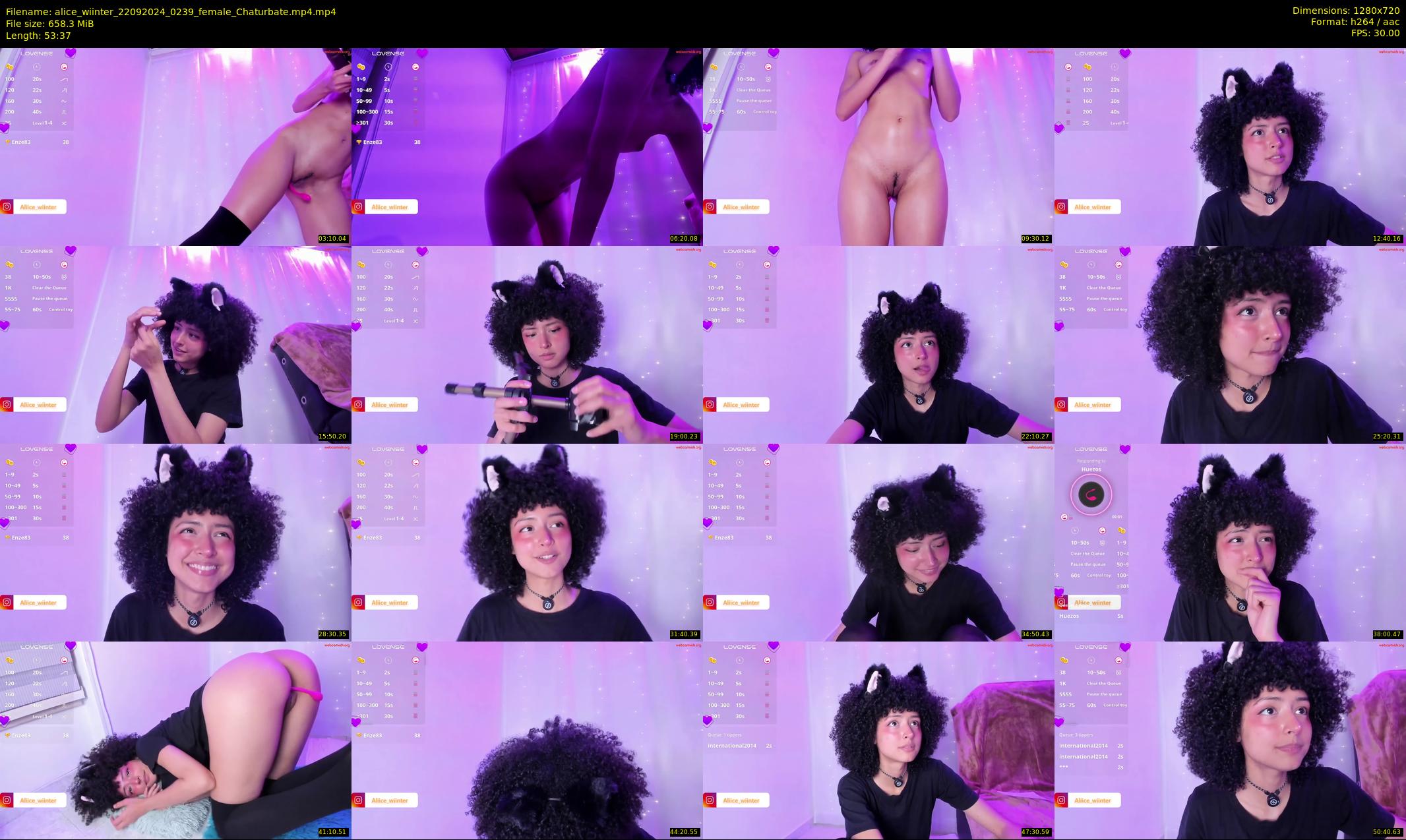alice_wiinter — 54 minute Chaturbate female cam show recording, 720p, Sep 22, 2024