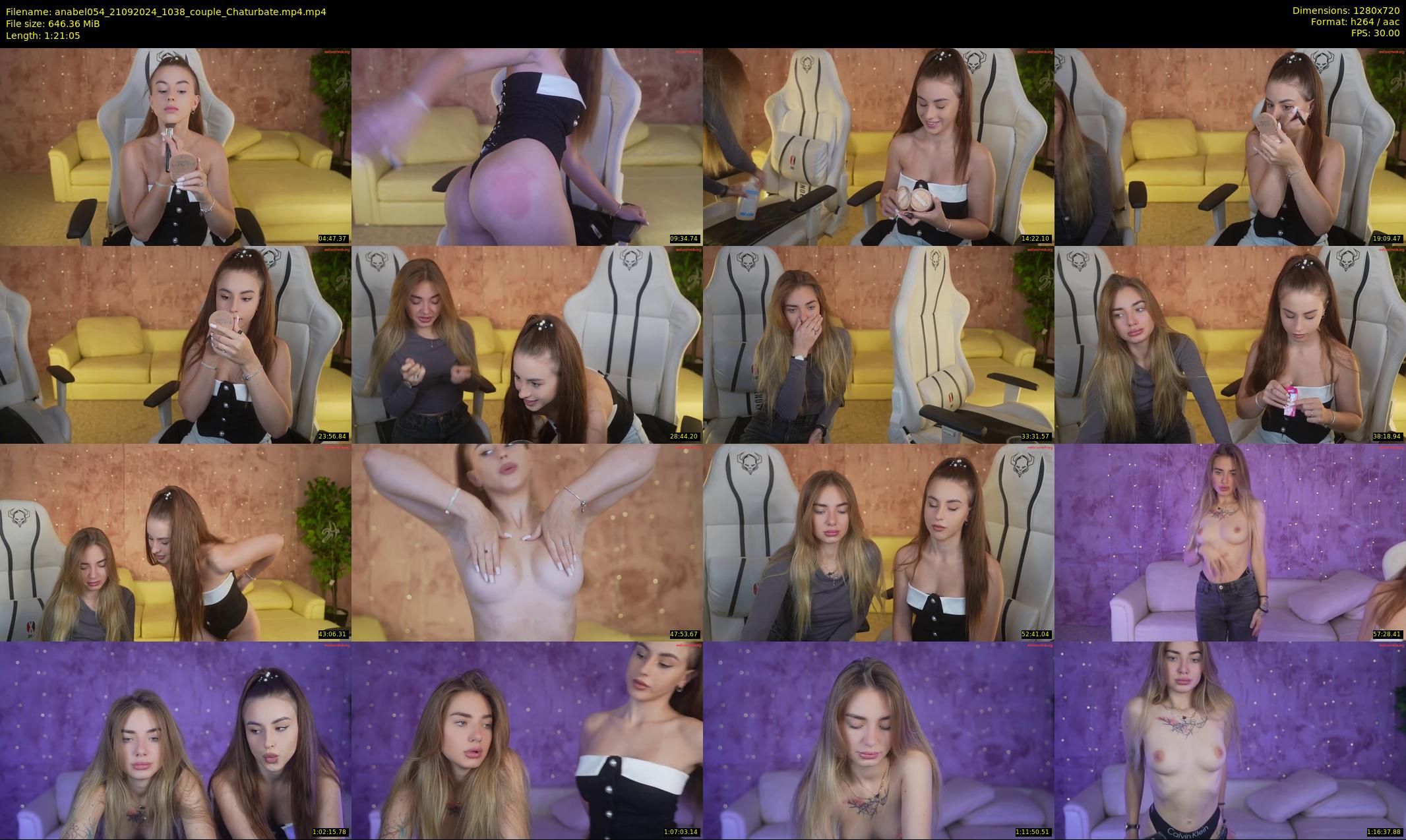 anabel054 — 82 minute Chaturbate female cam show recording, 720p, Sep 21, 2024