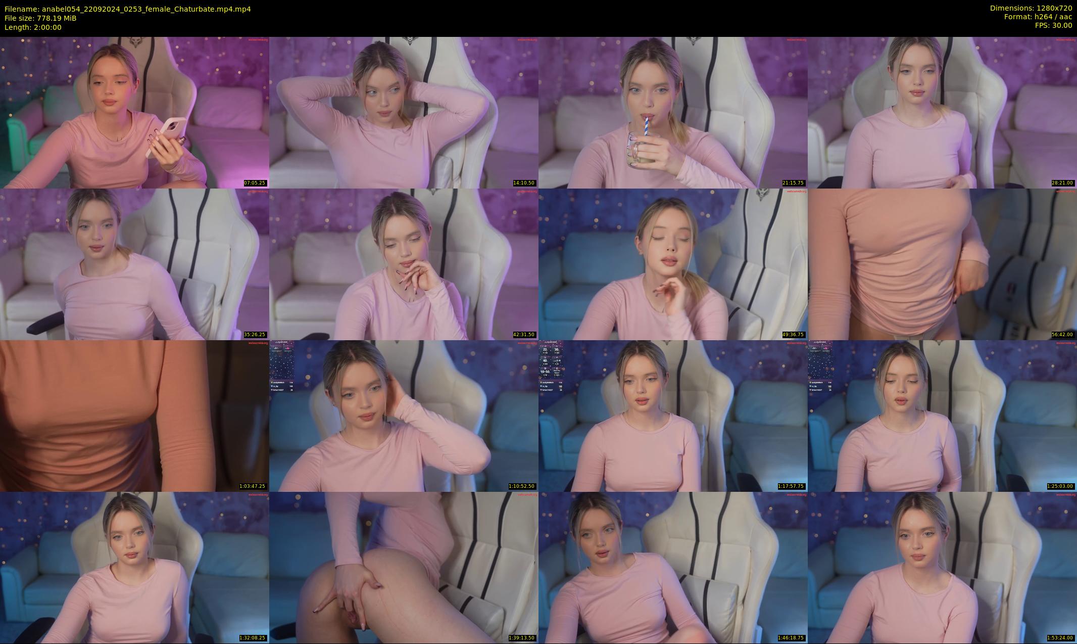 anabel054 — 120 minute Chaturbate female cam show recording, 720p, Sep 22, 2024