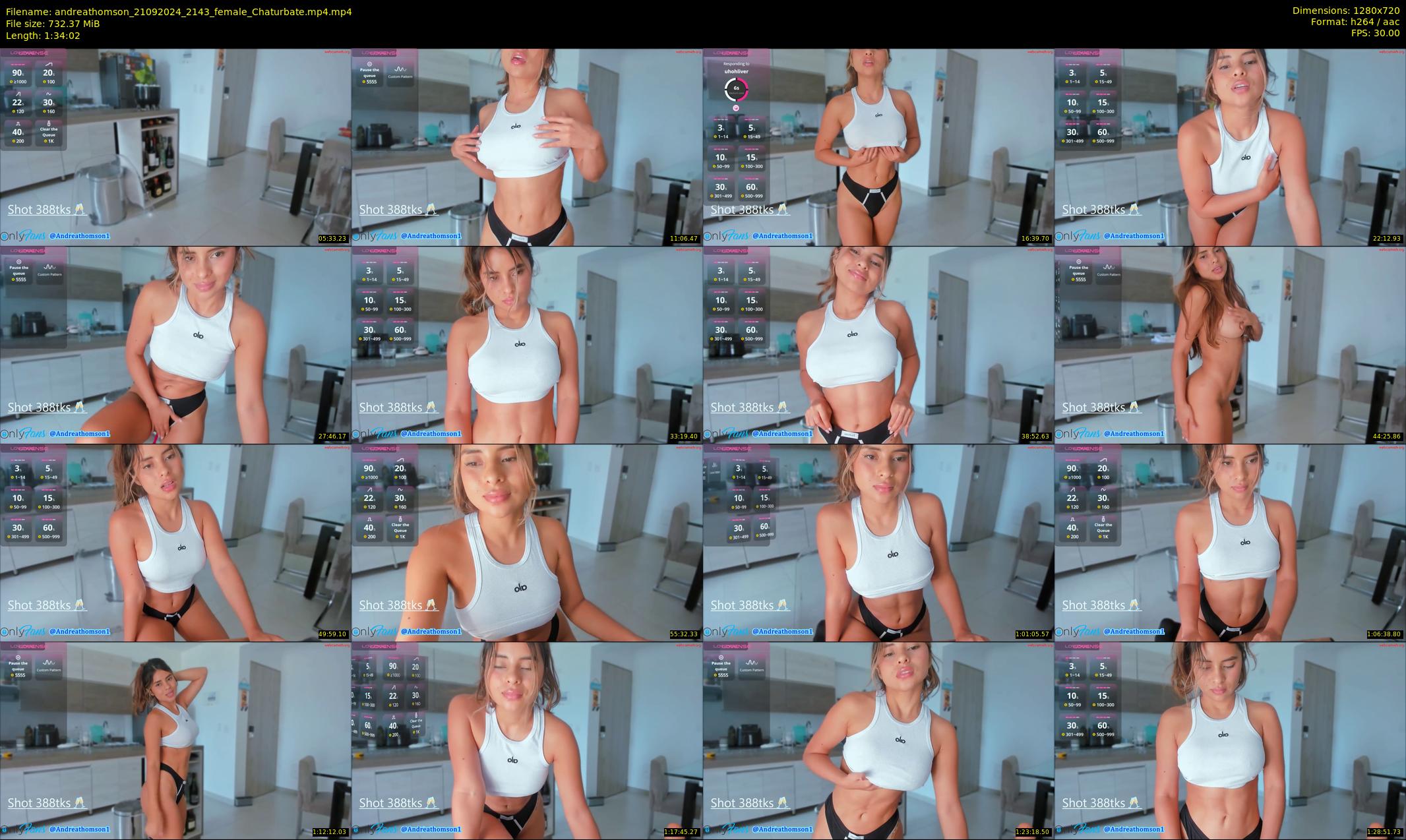 andreathomson — 95 minute Chaturbate female cam show recording, 720p, Sep 21, 2024