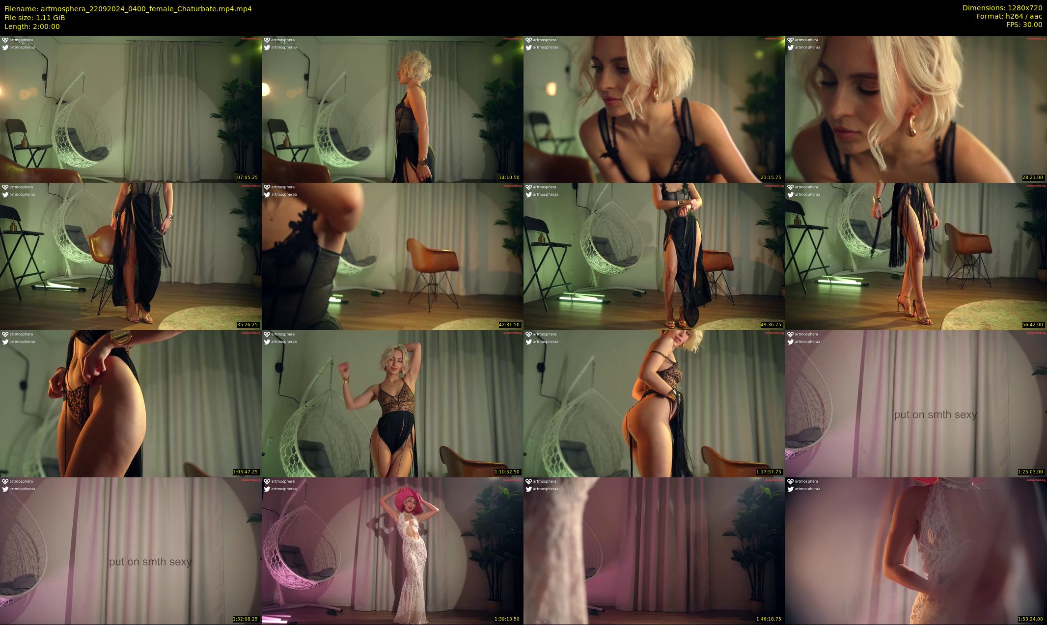 artmosphera — 120 minute Chaturbate female cam show recording, 720p, Sep 22, 2024