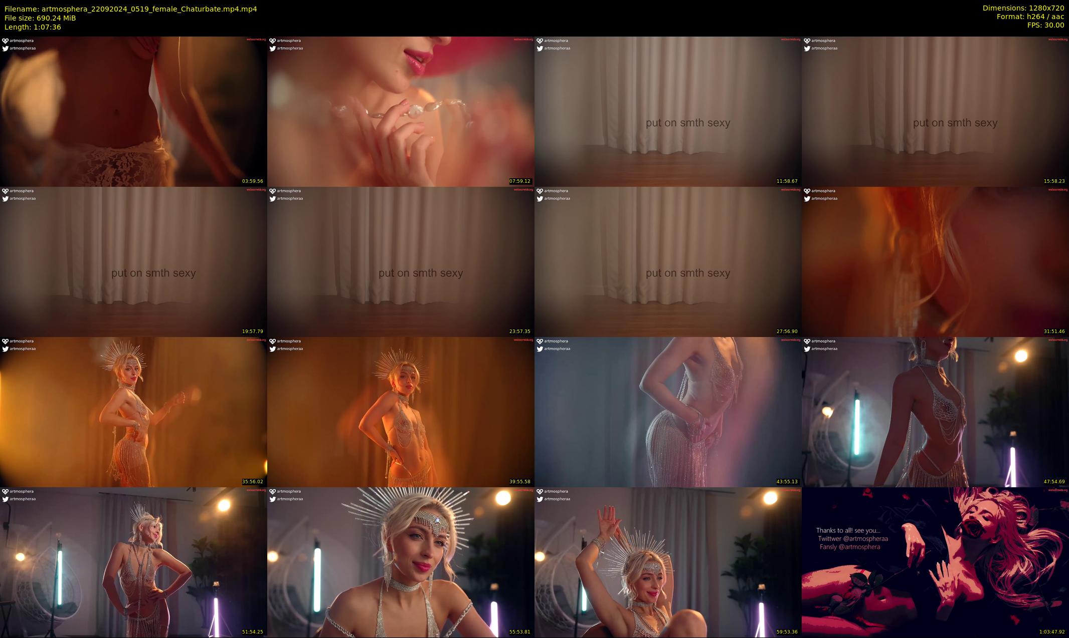 artmosphera — 68 minute Chaturbate female cam show recording, 720p, Sep 22, 2024