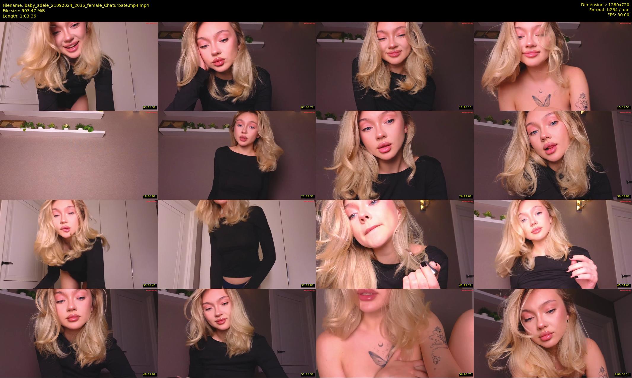 baby_adele — 64 minute Chaturbate female cam show recording, 720p, Sep 21, 2024