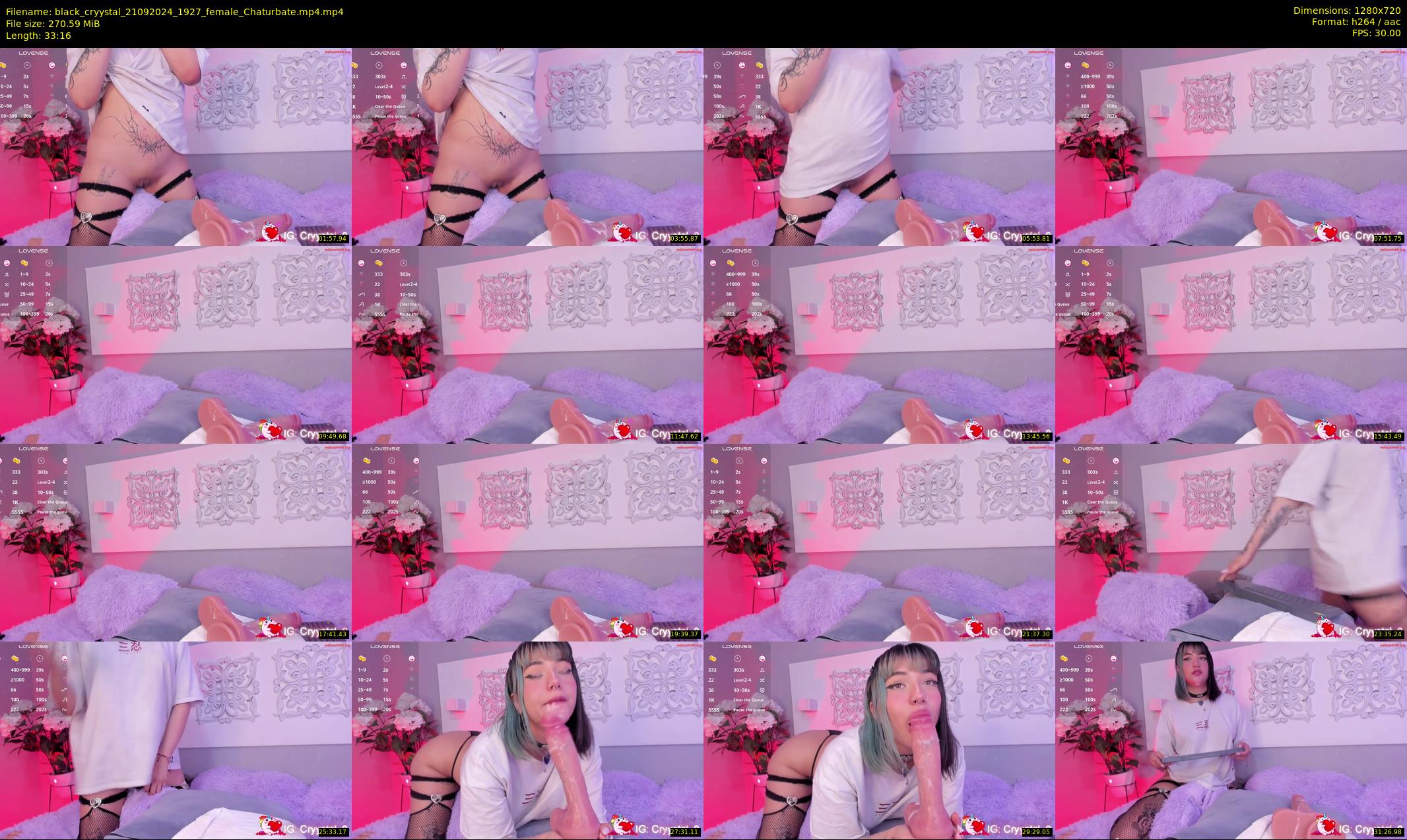 black_cryystal — 34 minute Chaturbate female cam show recording, 720p, Sep 21, 2024