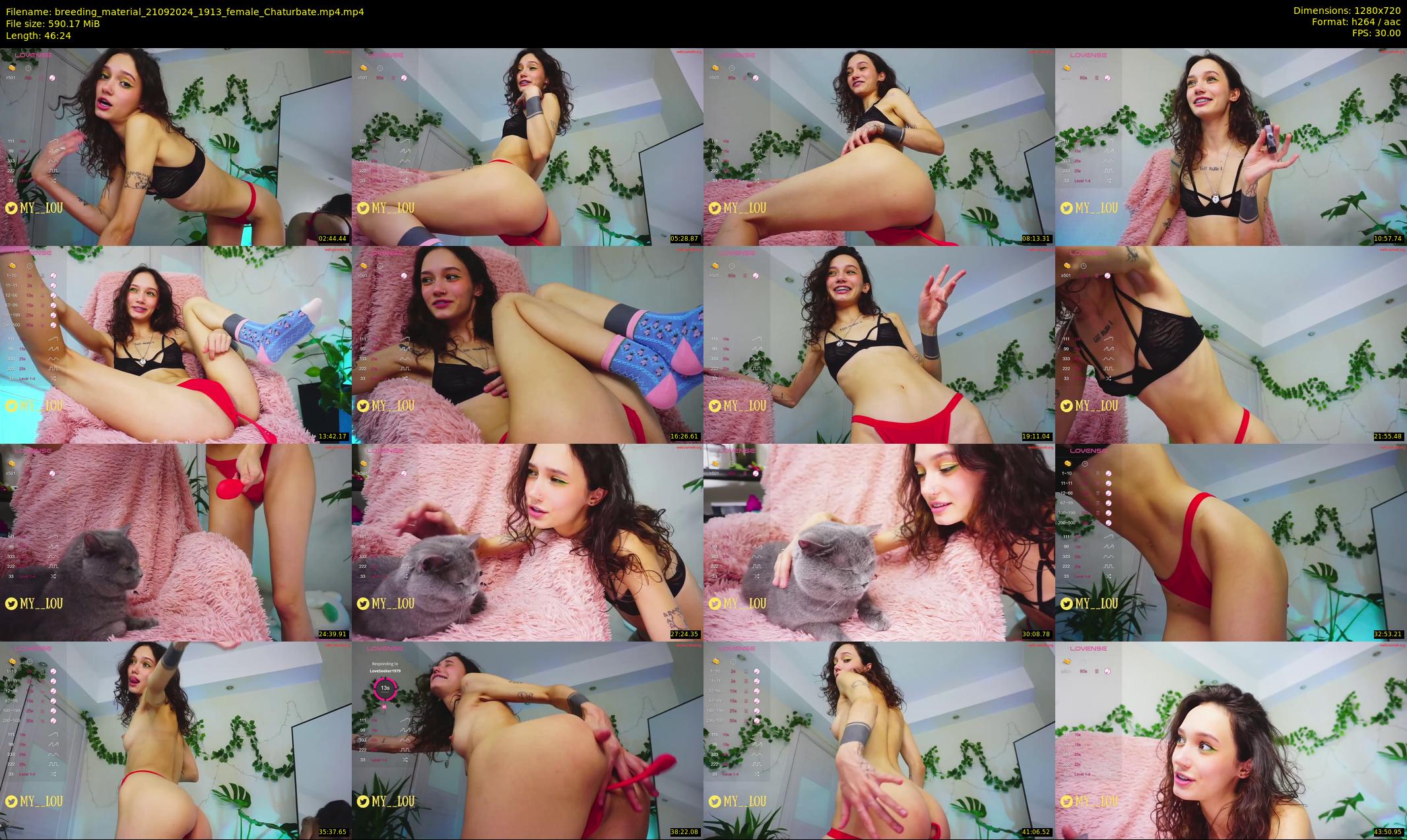breeding_material — 47 minute Chaturbate female cam show recording, 720p, Sep 21, 2024