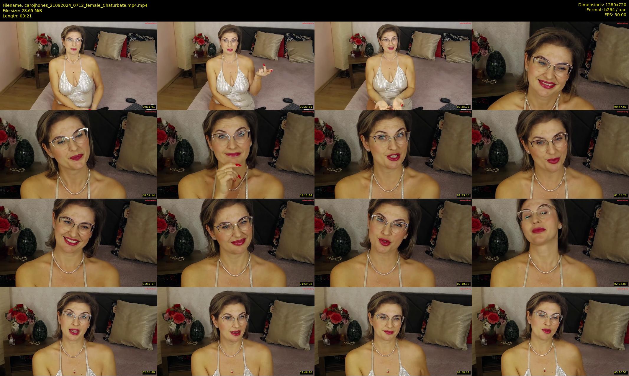 carojhones — 4 minute Chaturbate female cam show recording, 720p, Sep 21, 2024