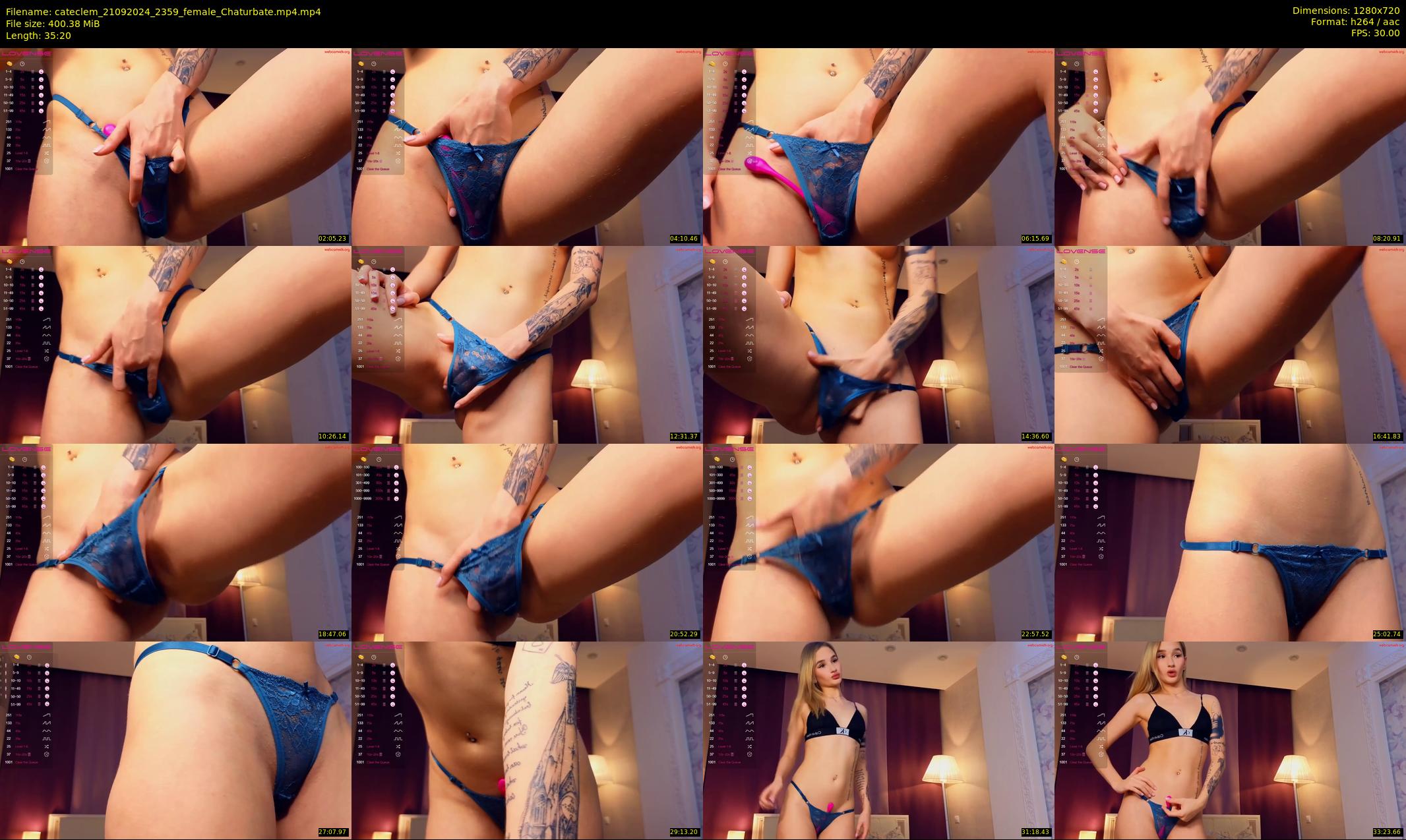 cateclem — 36 minute Chaturbate female cam show recording, 720p, Sep 21, 2024