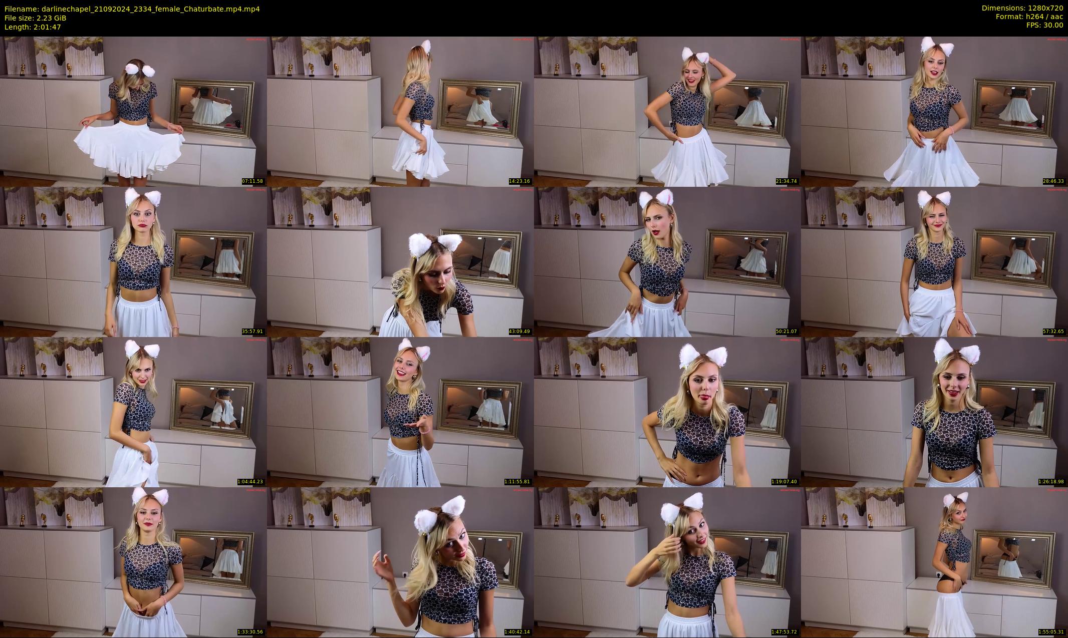 darlinechapel — 122 minute Chaturbate female cam show recording, 720p, Sep 21, 2024
