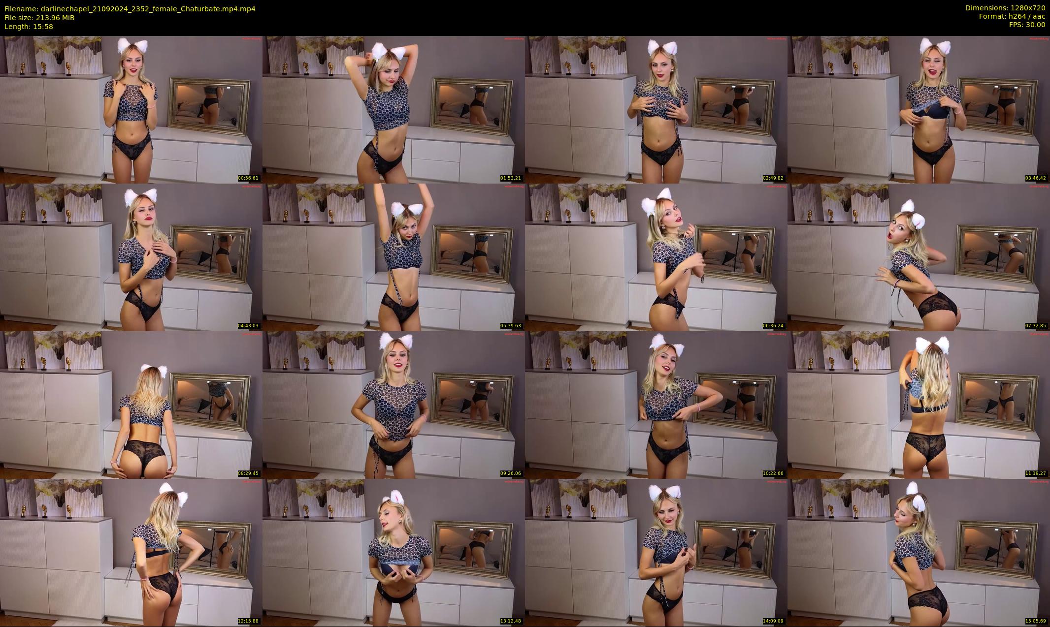 darlinechapel — 16 minute Chaturbate female cam show recording, 720p, Sep 21, 2024